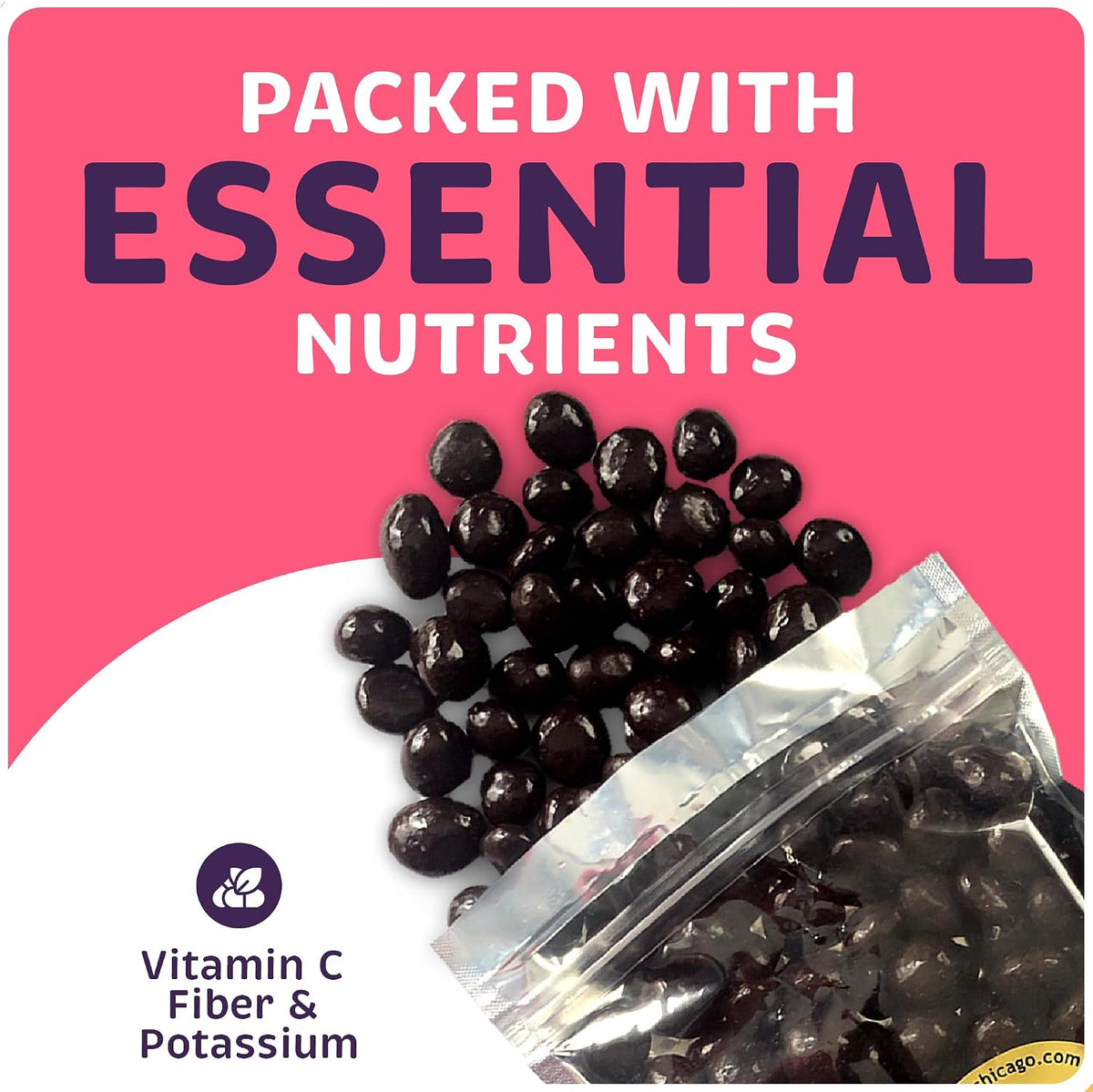 Superior Nut Chicago Dark Chocolate Covered Cherries - Sweet & Decadent - Natural Vitamin C, Fiber, & Potassium Source - Resealable 2.5 lb Bag