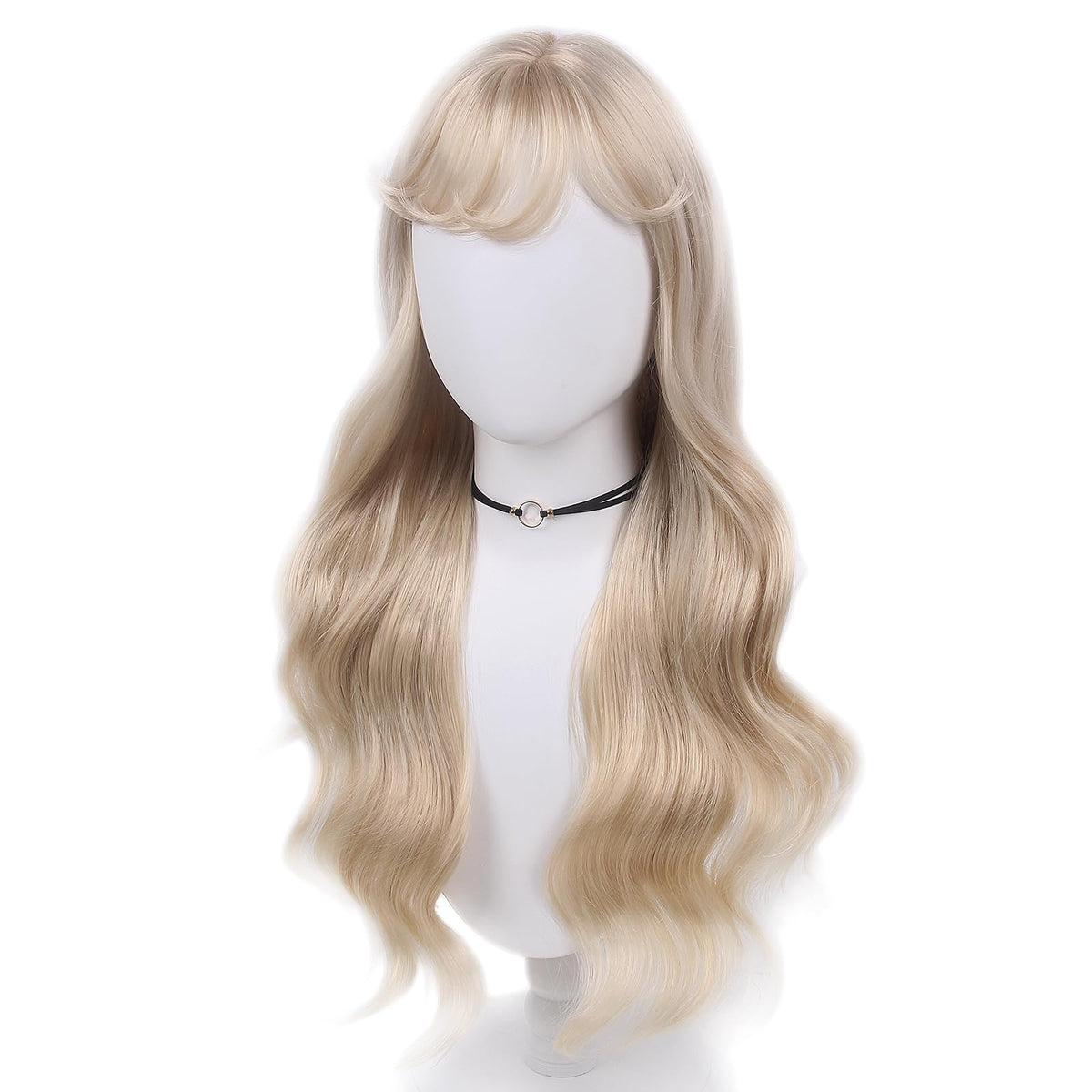 Long Pastel Wigs for Women Heat Resistant Hair Natural Wigs for Daily Cosplay Costume Party Carnival Purple-pink Gradient with Blue Highlights