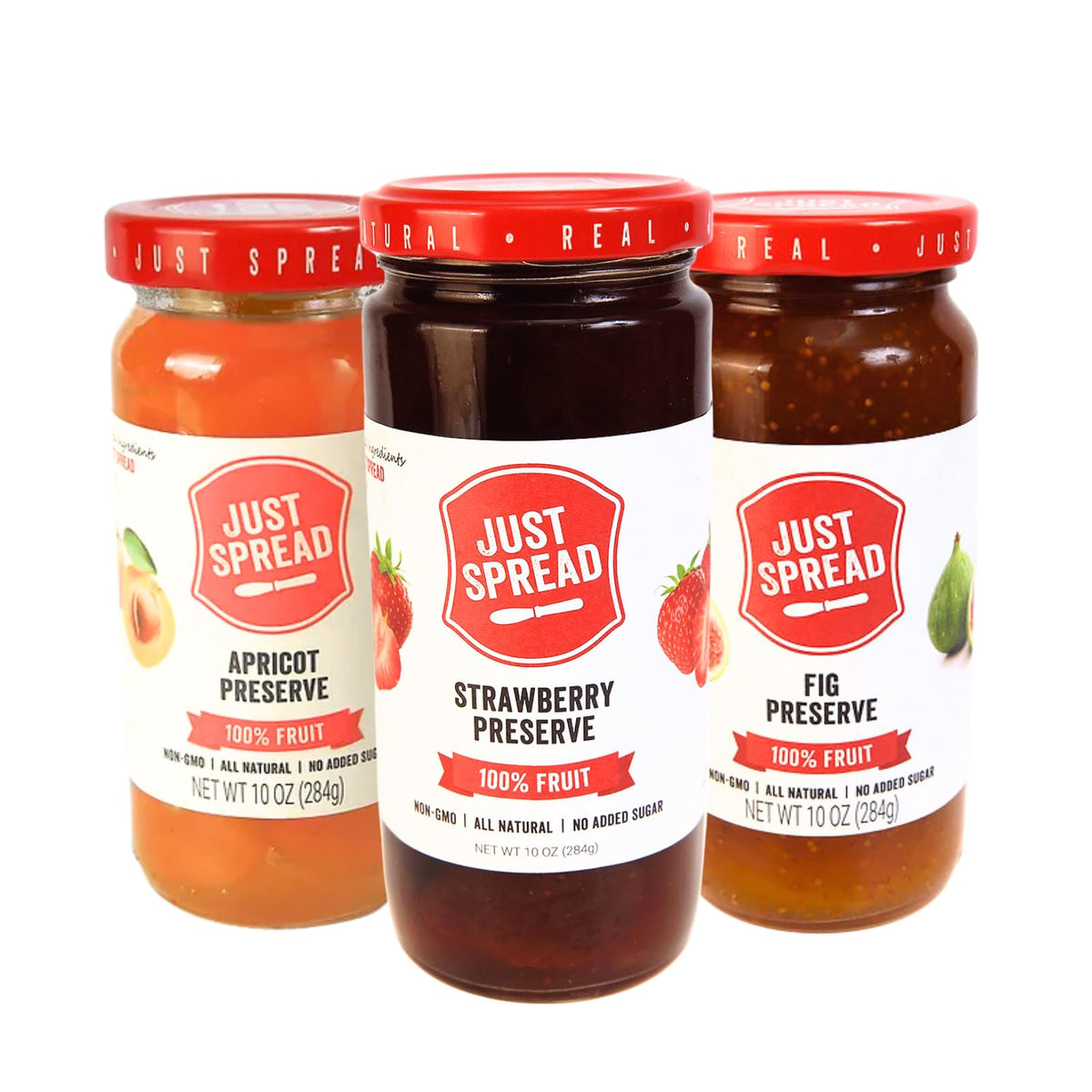 Just Spread 100% Fruit Preserve, Cherry, 10 oz Jar