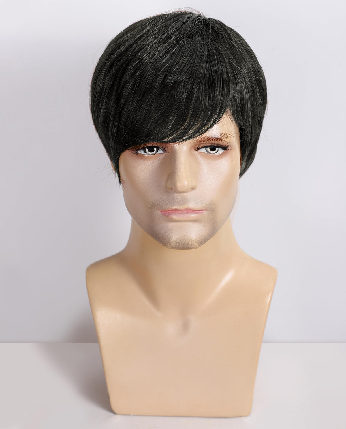 YYHR 80s Brown Wigs for Mens Mullet Rocker Costume Long Synthetic Hair Wig