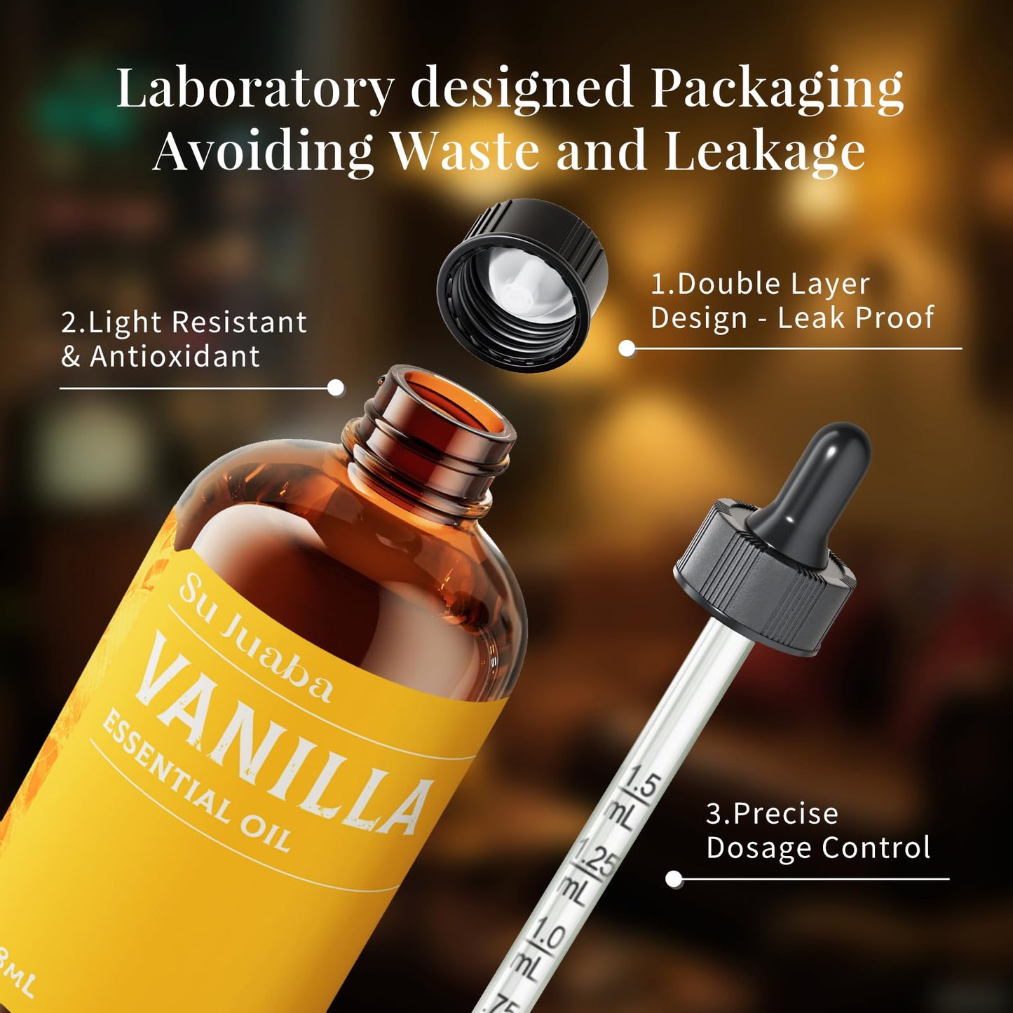 SU JUABA Lavender Essential Oil for Aromatherapy, Sleep & Relaxation | Calming Scent for Diffusion & Skin Care, Ideal for DIY Candles Soap & Fabric Softening - 118mL / 4 fl oz