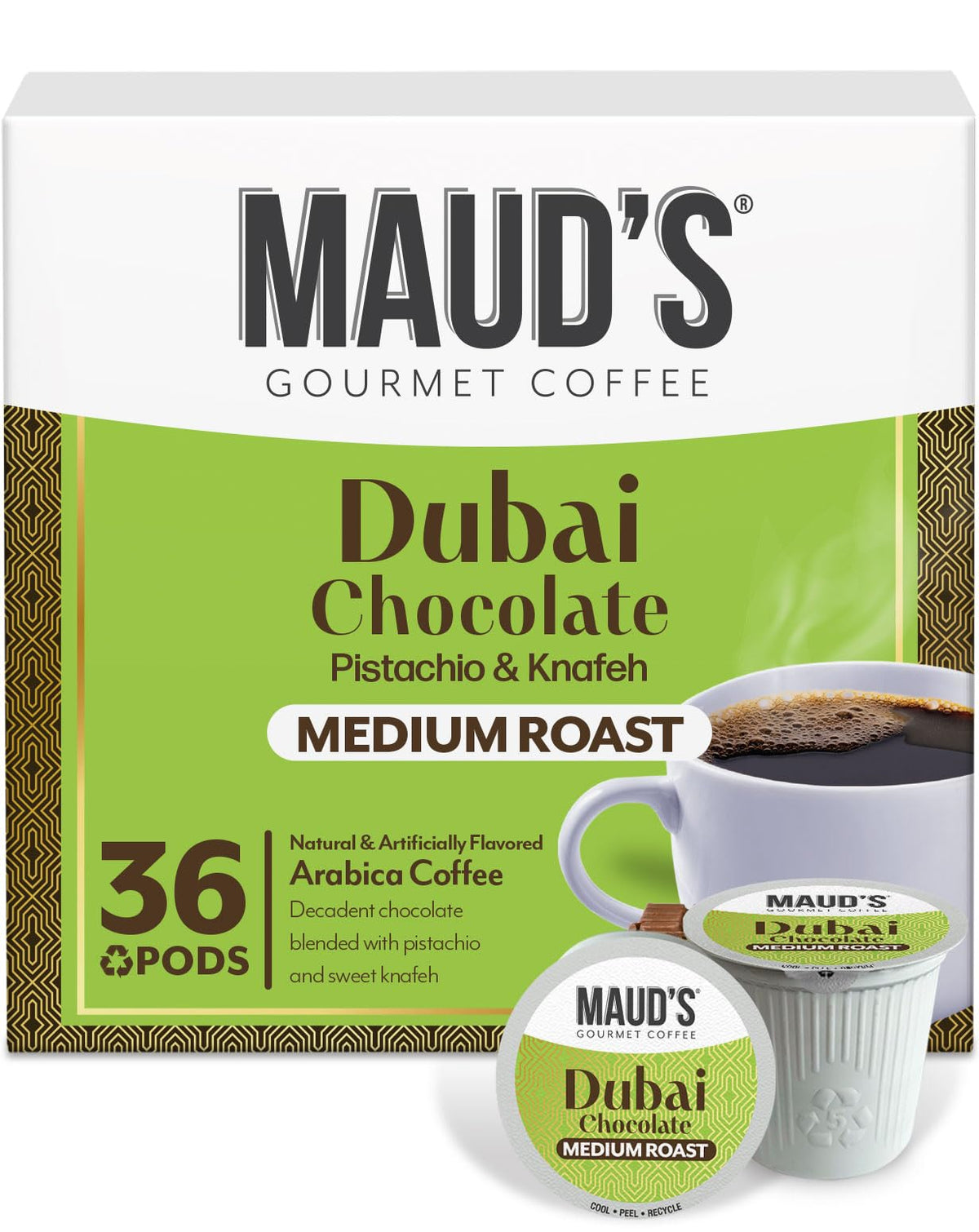 Maud's Cherry Flavored Medium Roast Coffee Pods, 18ct