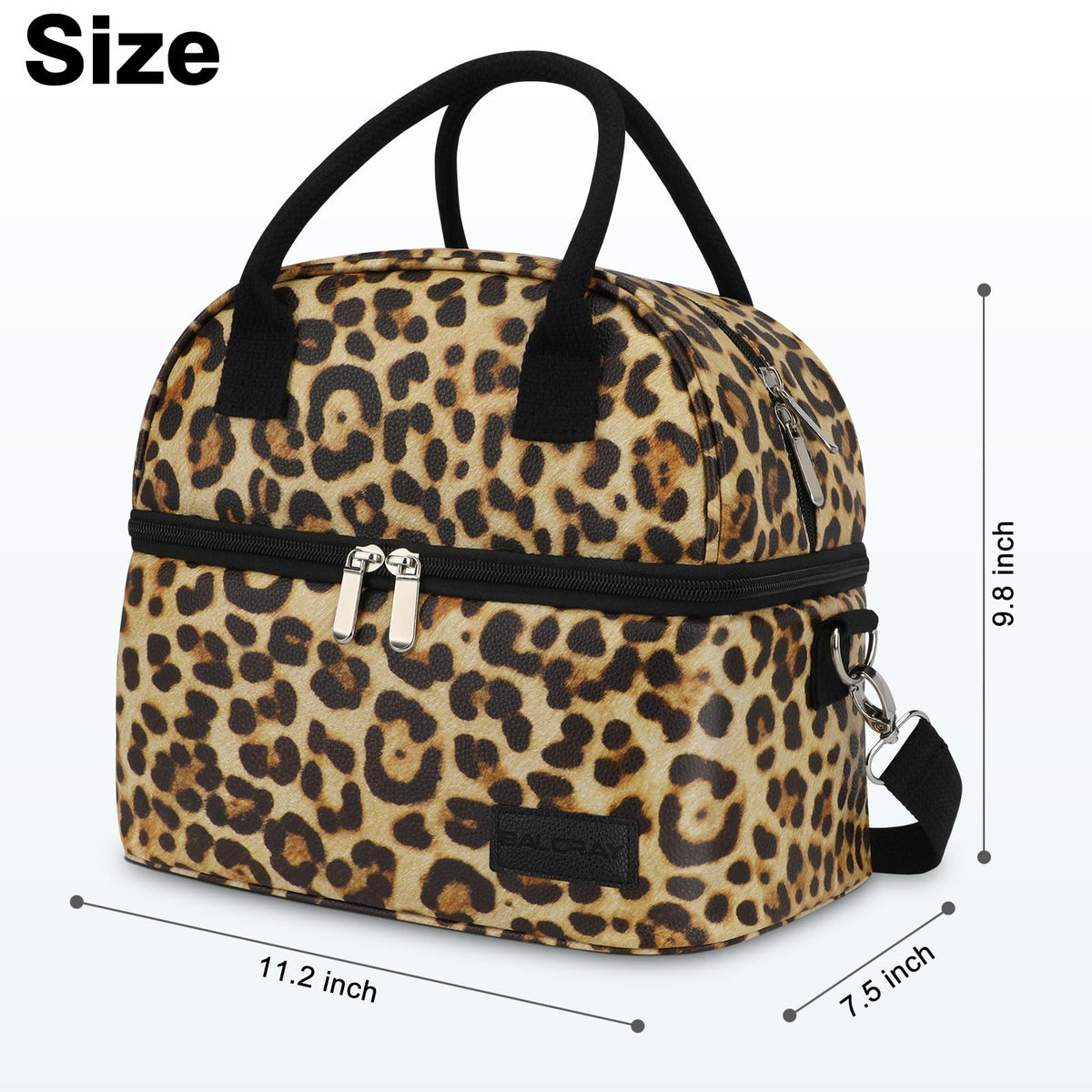 BALORAY Lunch Bag for Women Men Adult Lunch Box (Cherry), M