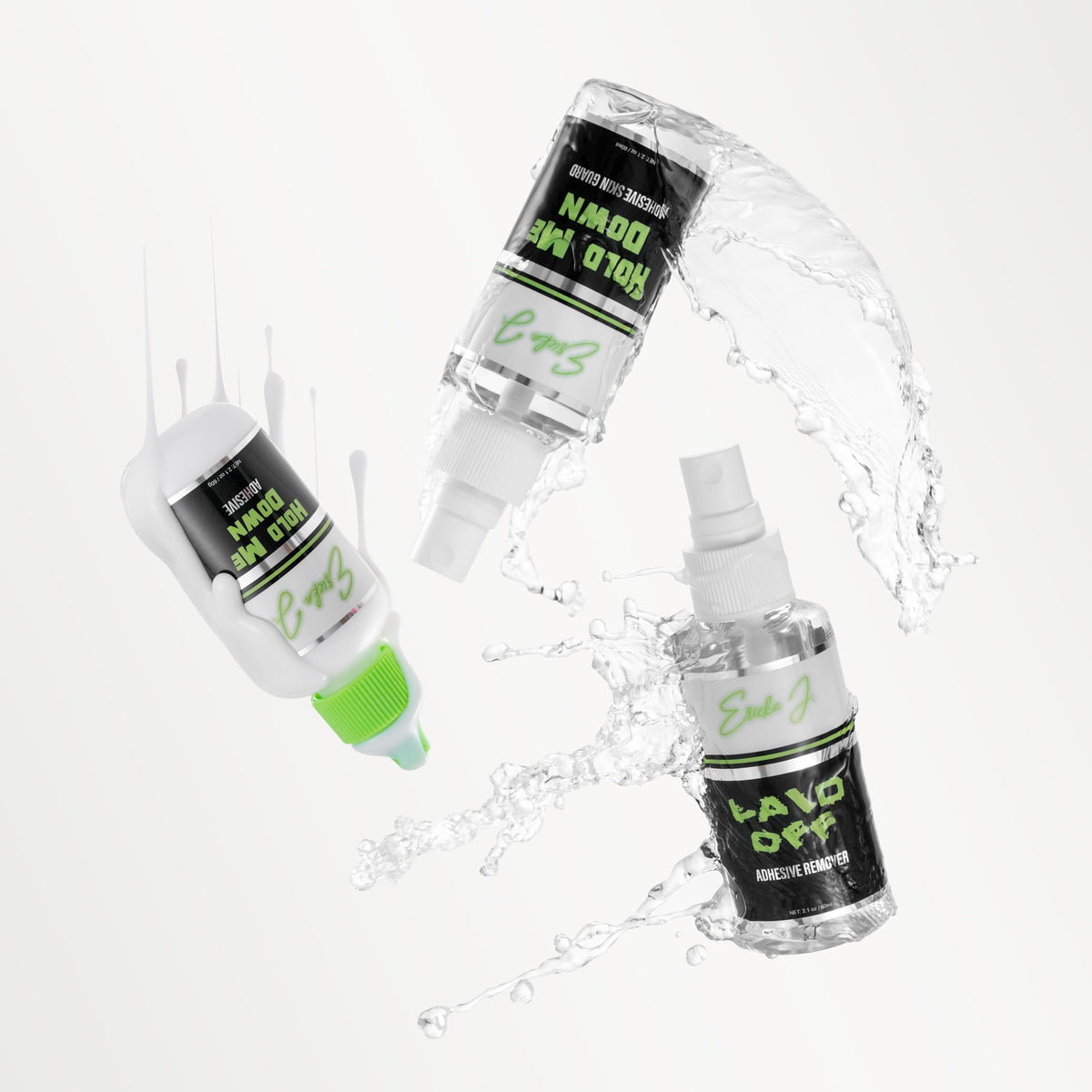 Ericka J. Lace Application System Trio Kit, Waterproof & Sweat Resistant