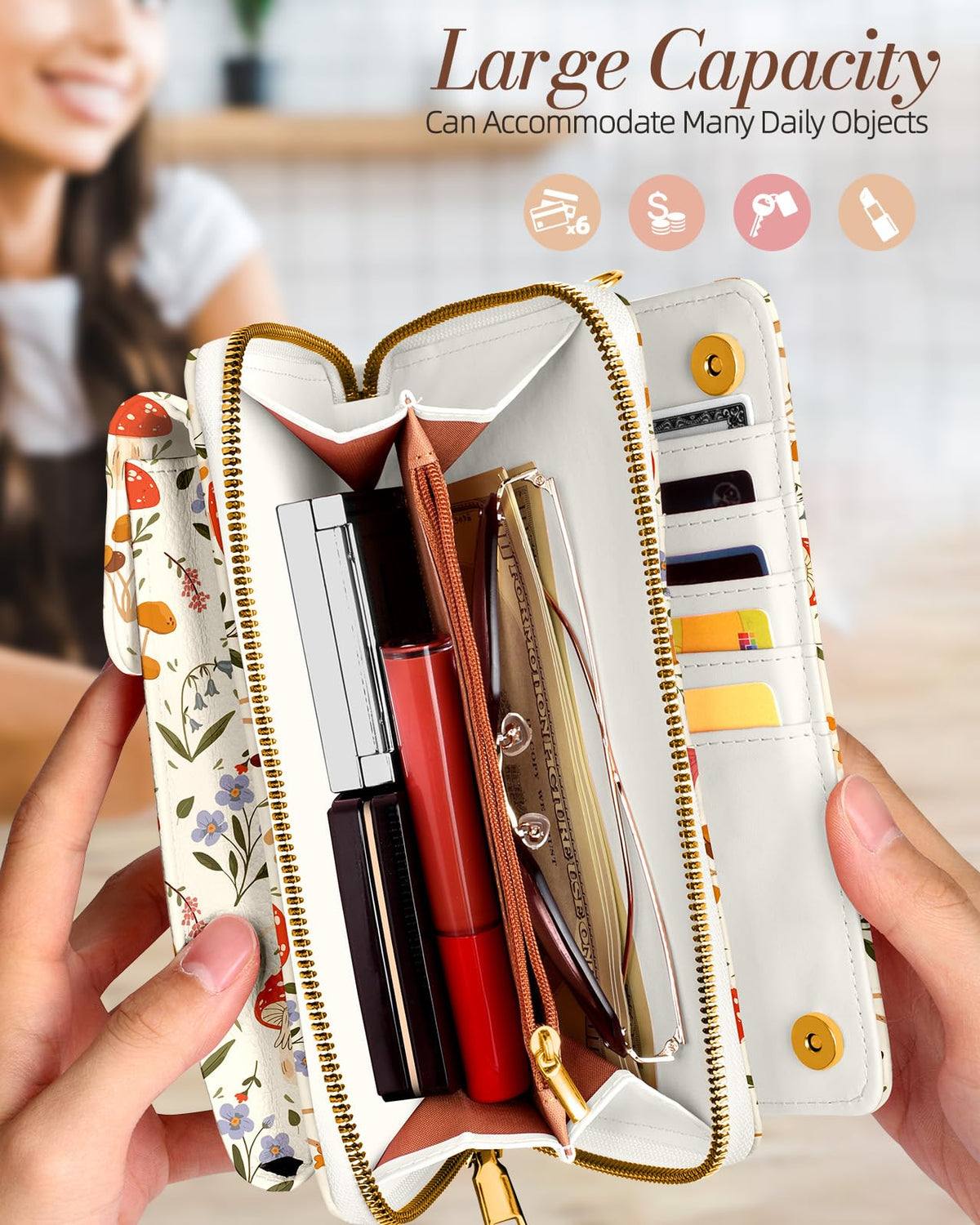 Miss Adola Leather Cell Phone Purse Crossbody Bag for Women