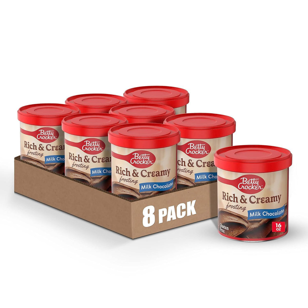 Betty Crocker Gluten Free Rich and Creamy Cherry Frosting, 16 oz, 8 Pack