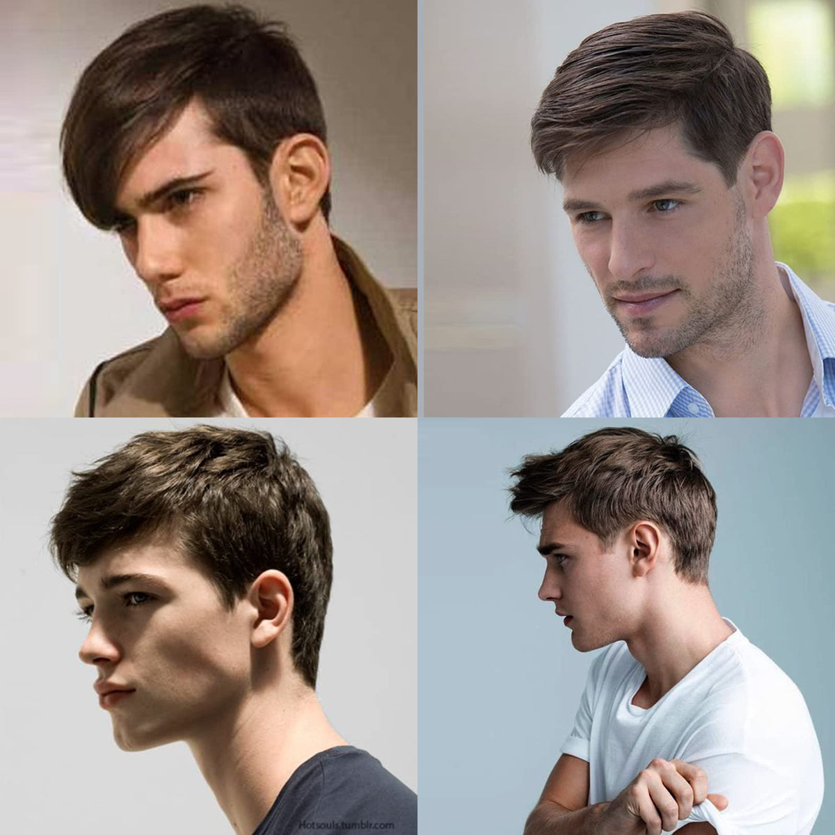 YYHR 80s Brown Wigs for Mens Mullet Rocker Costume Long Synthetic Hair Wig