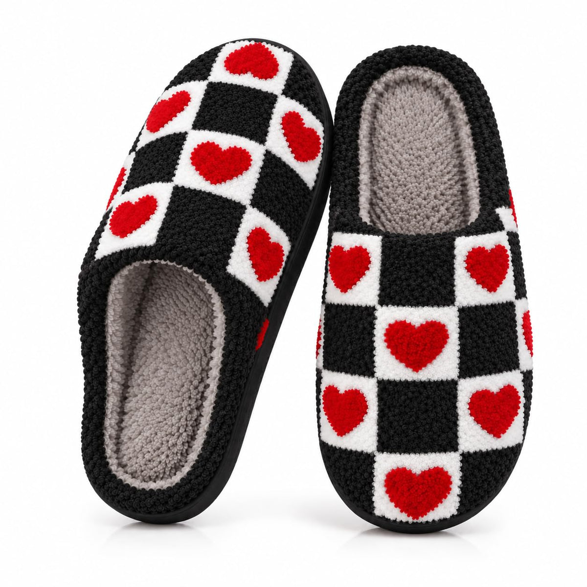Women Retro Colorful Books Slippers Plush Warm House Slippers,Casual Home Shoes Soft Plush Slip-on Slippers Outdoor Indoor Bedroom Shoes
