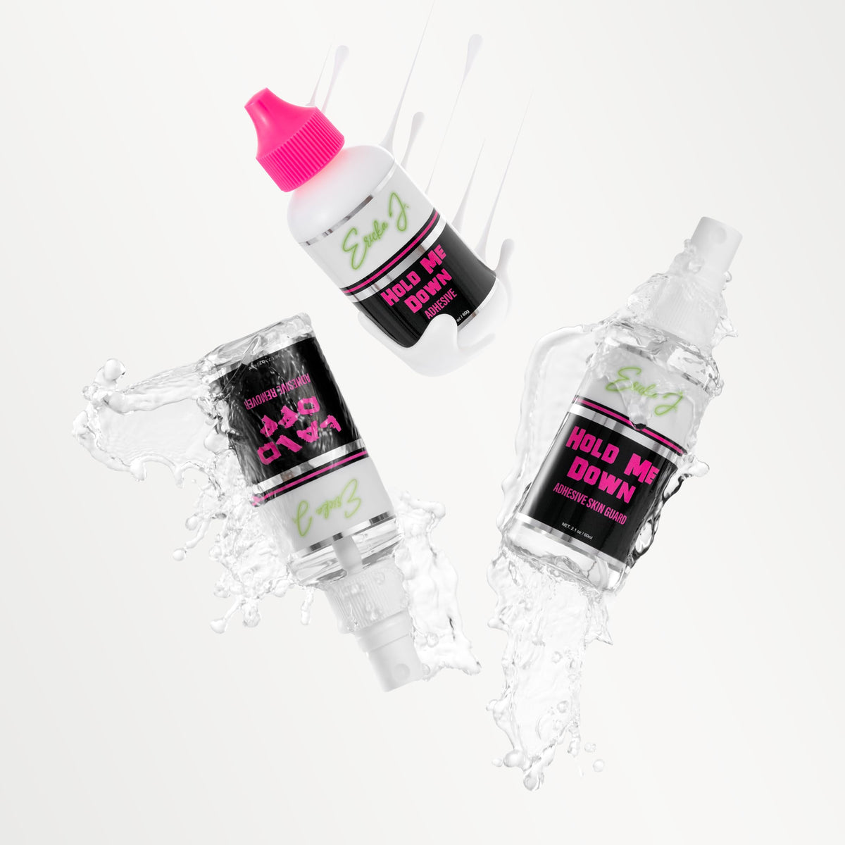Ericka J. Lace Application System Trio Kit, Waterproof & Sweat Resistant