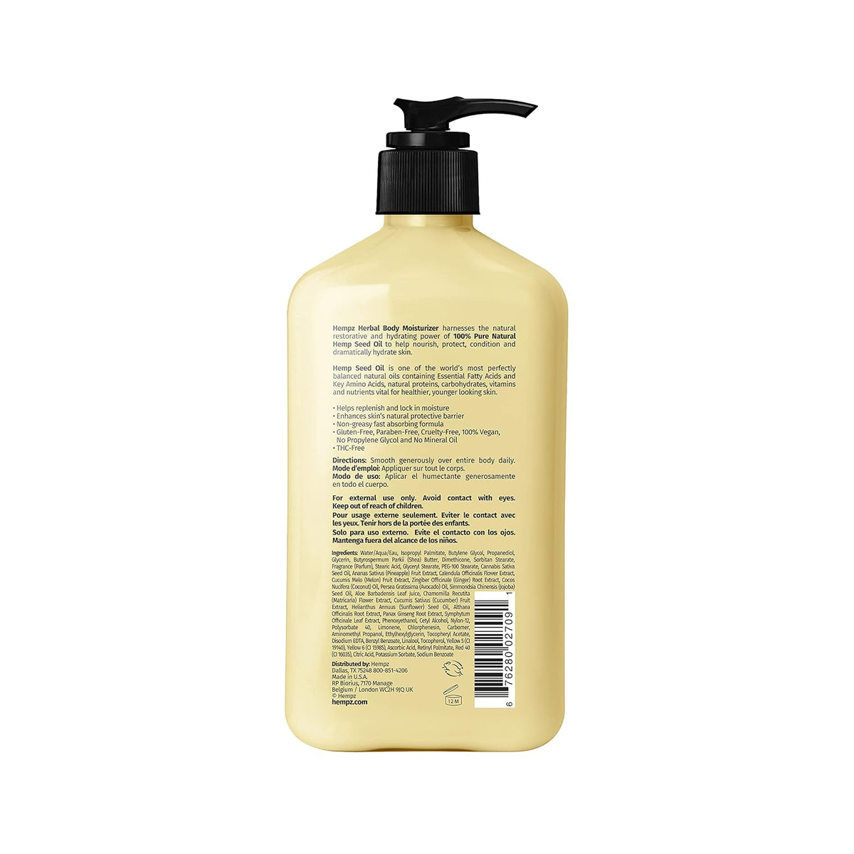Hempz Dark Red Cherries Moisturizing Body Lotion - 17 Fl Oz