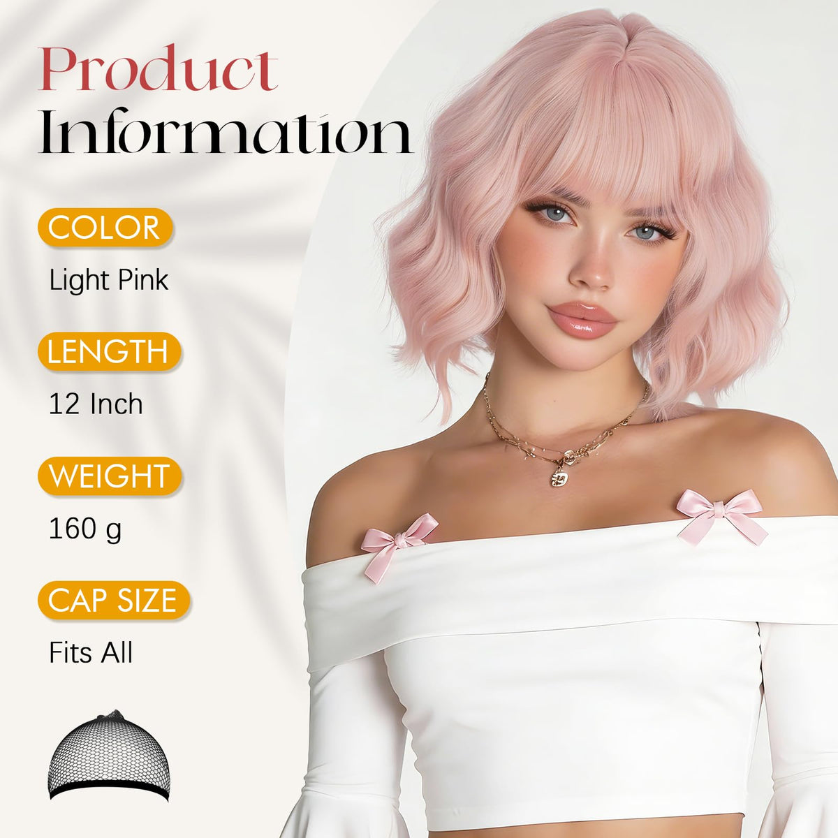 SOFEIYAN Short Wavy Violet Blue Wig - 12 Inch Dark Ginger Bob Wig with Bangs for Women Curly Shoulder Length Bob Wig with Bangs Soft Synthetic Hair Wigs for Girls Daily Party Use