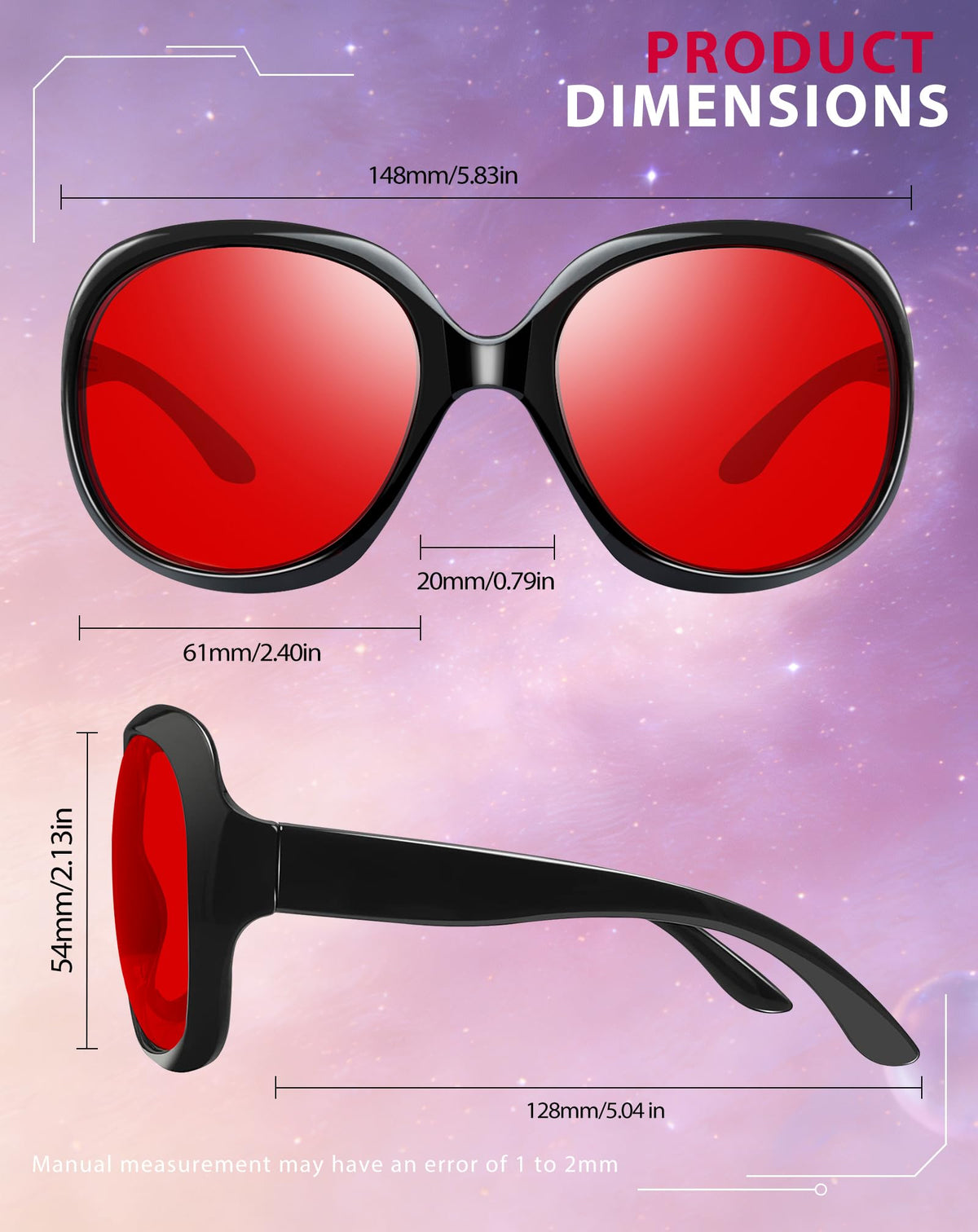 Joopin Oversized Sunglasses Womens Trendy Polarized Large Driving Sun Glasses Ladies UV Protective Big Sunnies Shades