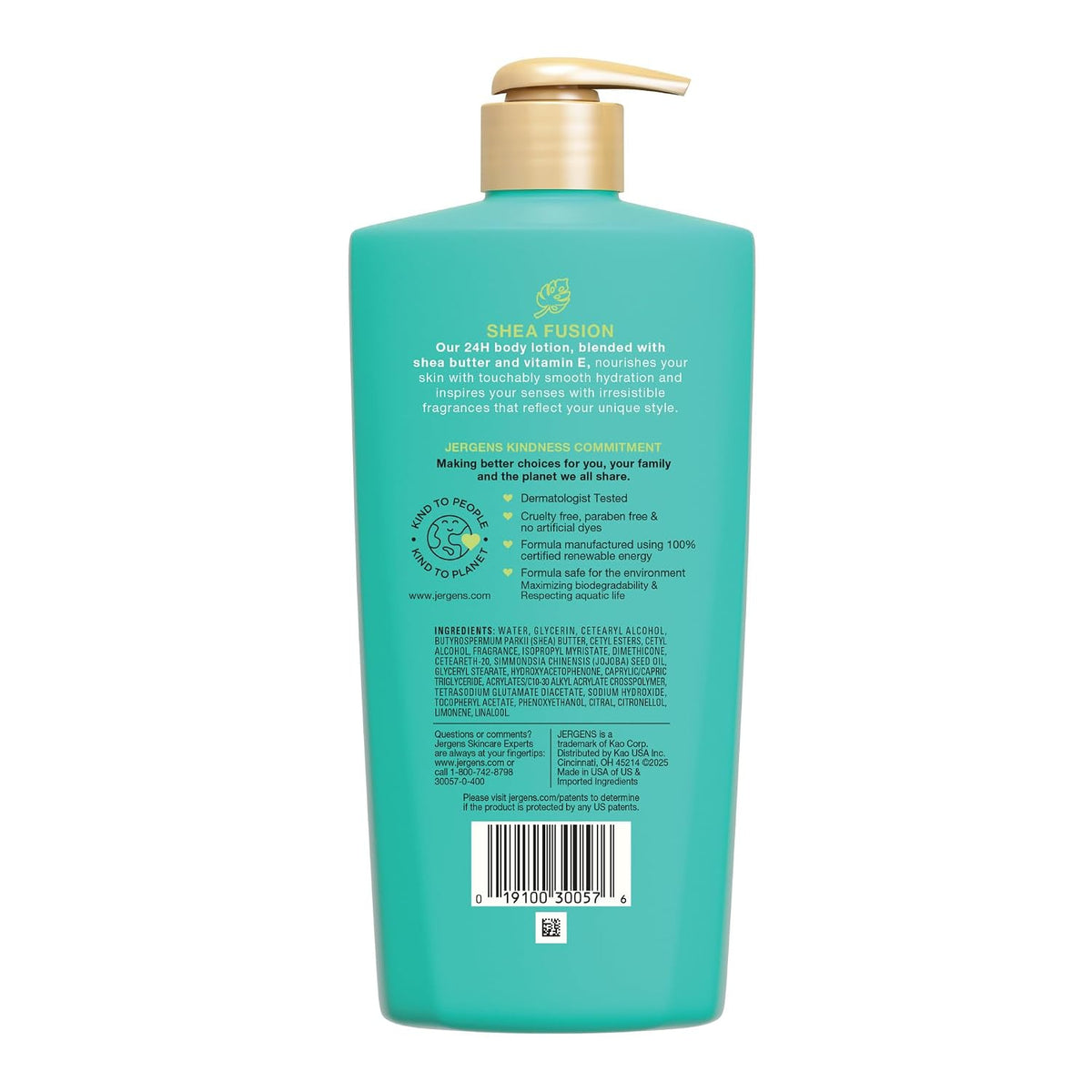 Jergens Shea Fusion Cherry Swirl Body Lotion, Dry Skin, 14 fl oz