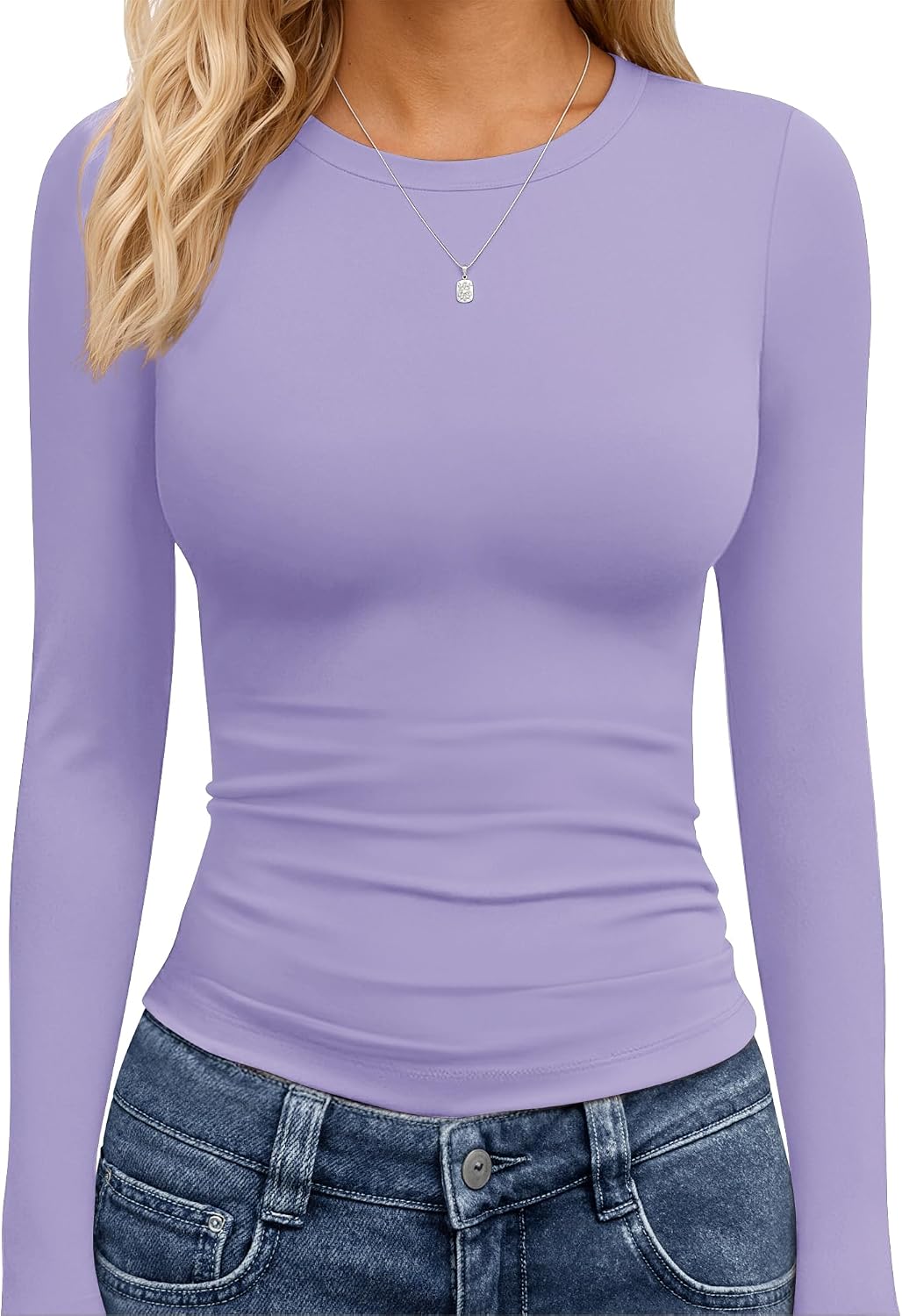 TNNZEET Long Sleeve Shirts for Women Fall Fashion Workout Crop Top Y2K 2026