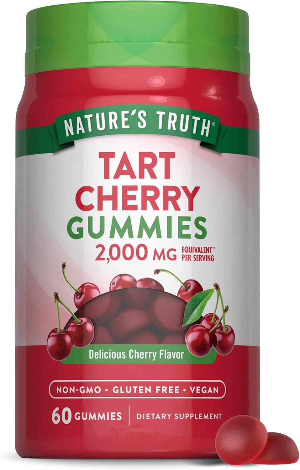 Nature's Truth Tart Cherry Gummies | 60 Count
