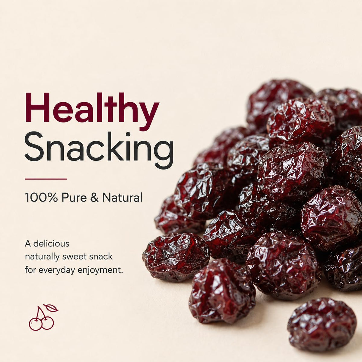 Pure Anatolia Organic Dried Tart Cherries, Soft, Unsulfured, 2-Pack, 5 Oz