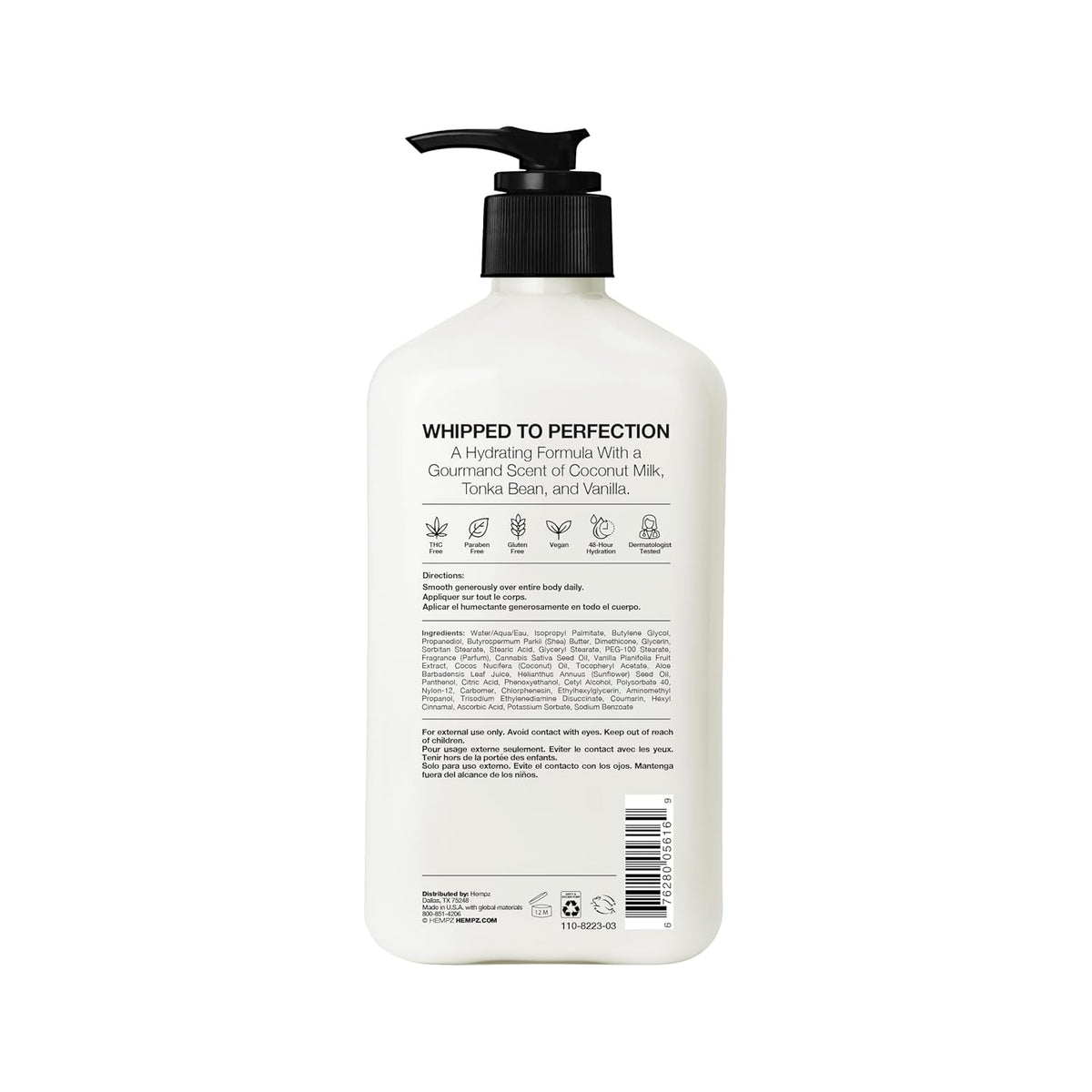 Hempz Dark Red Cherries Moisturizing Body Lotion - 17 Fl Oz