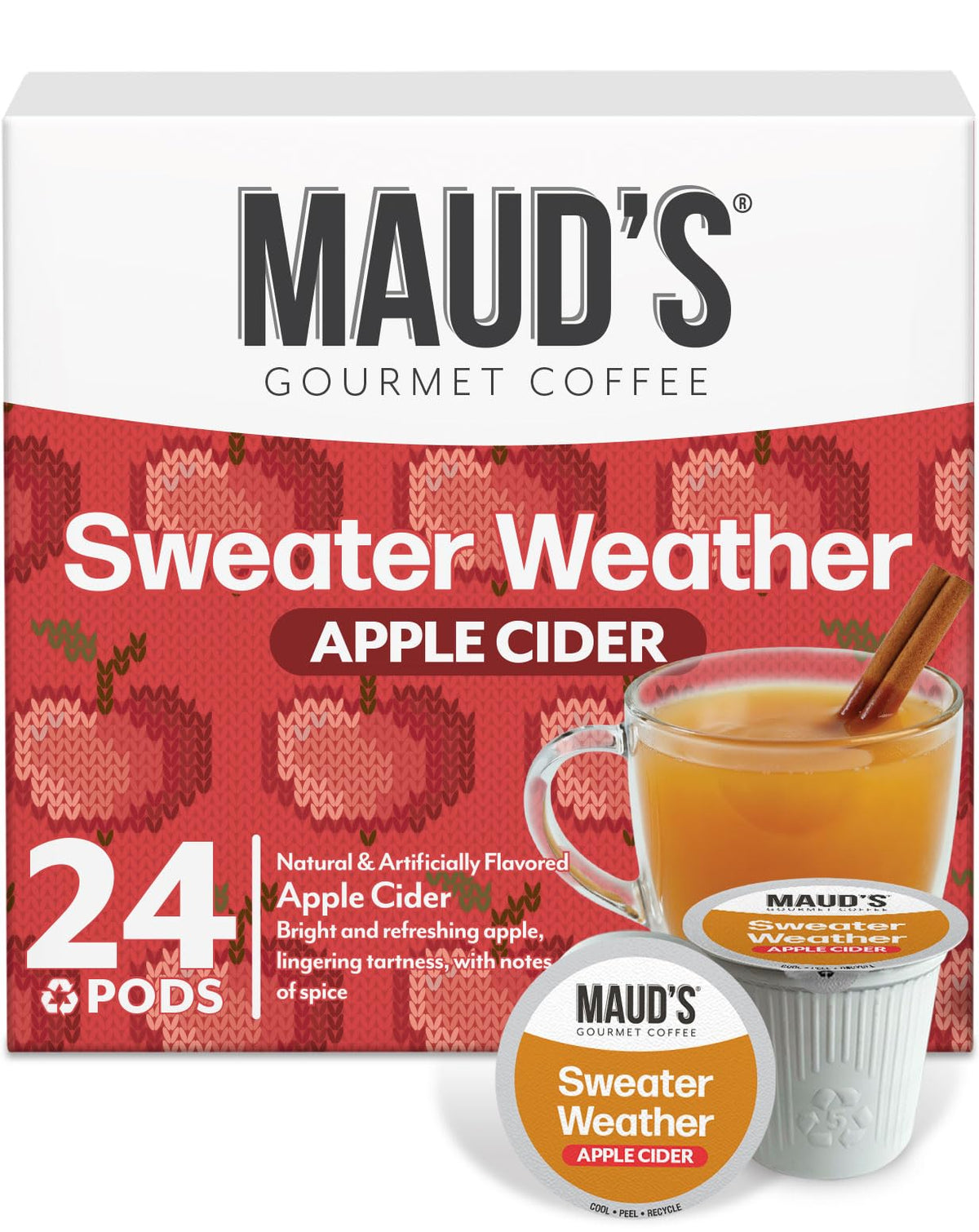 Maud's Cherry Flavored Medium Roast Coffee Pods, 18ct