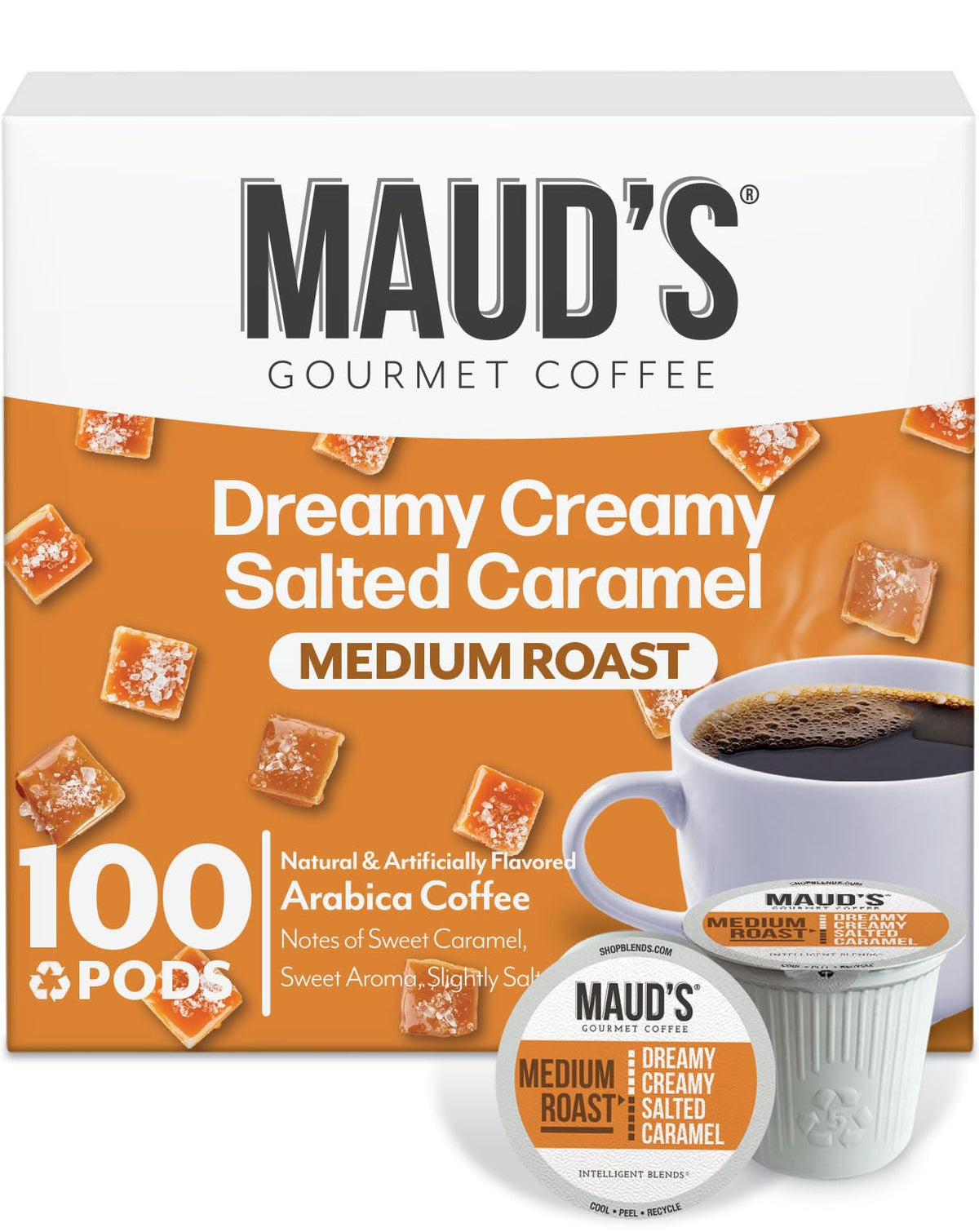 Maud's Cherry Flavored Medium Roast Coffee Pods, 18ct