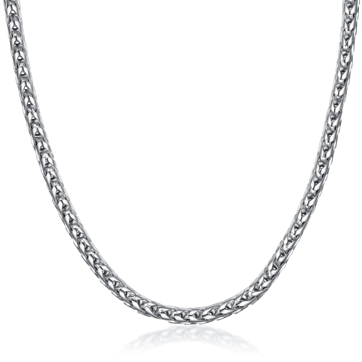 PORI JEWELERS Sterling Silver Italian 2.5MM Solid Franco Square Box Link Chain Necklace