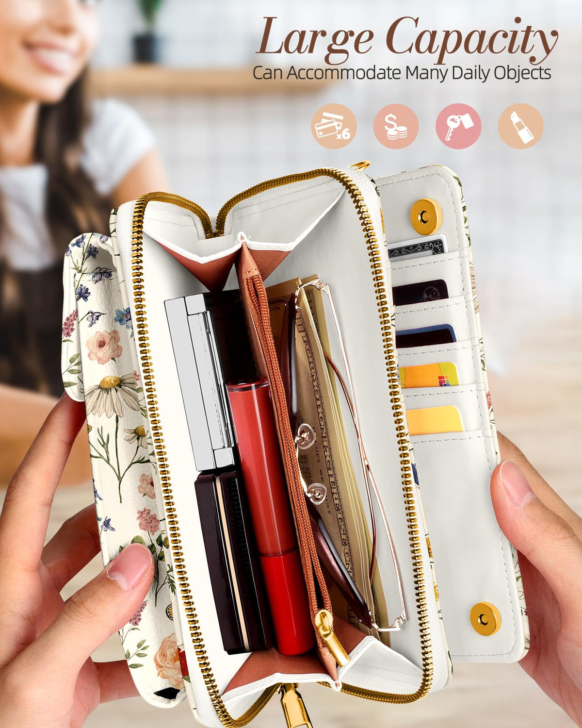 Miss Adola Leather Cell Phone Purse Crossbody Bag for Women