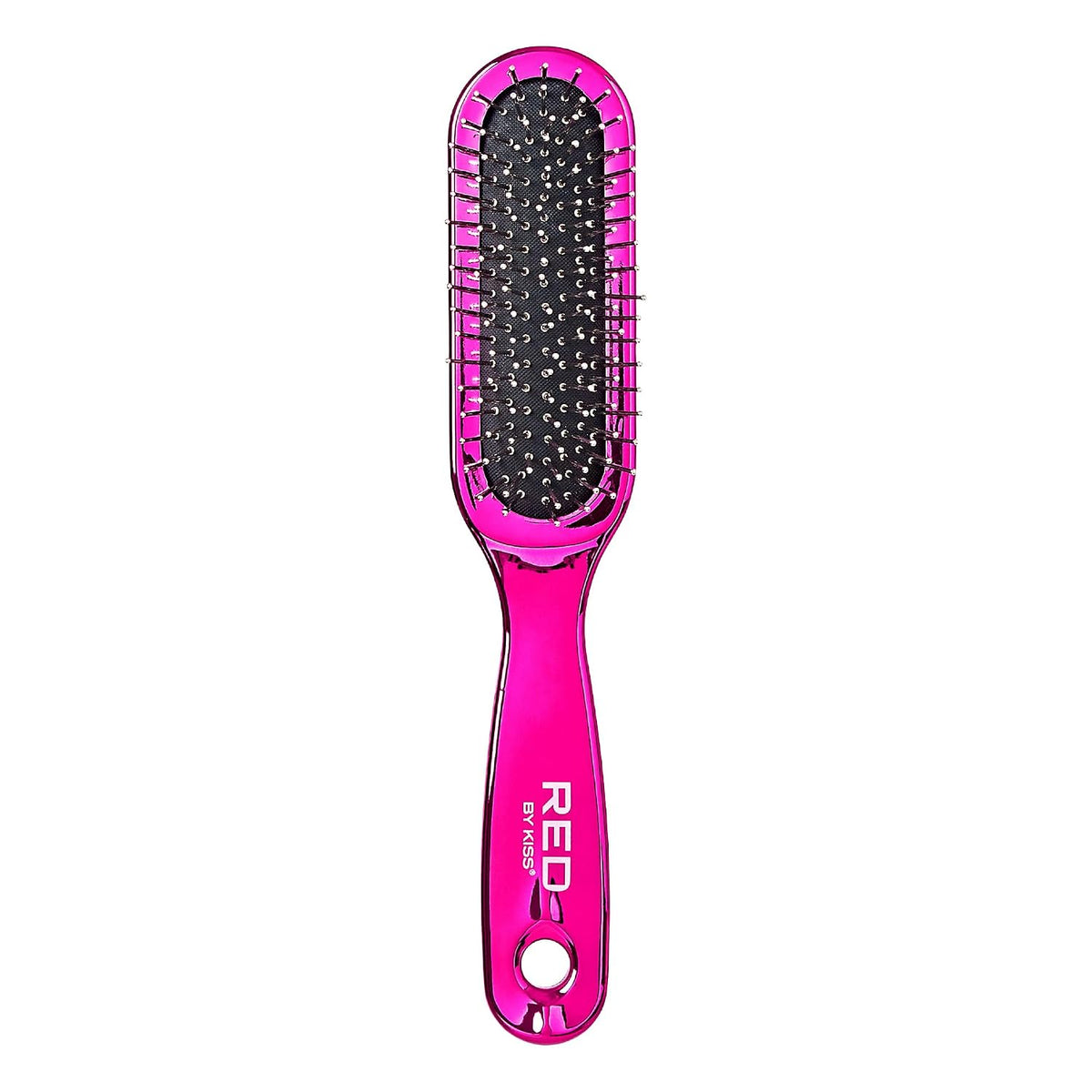RED by Kiss Anti-Static & Anti-Frizz Wig Brush with Stainless Steel Knot-Free Bristles for Easy Detangling, Smooth Hair & Wigs Without Breakage or Snagging (Mini)