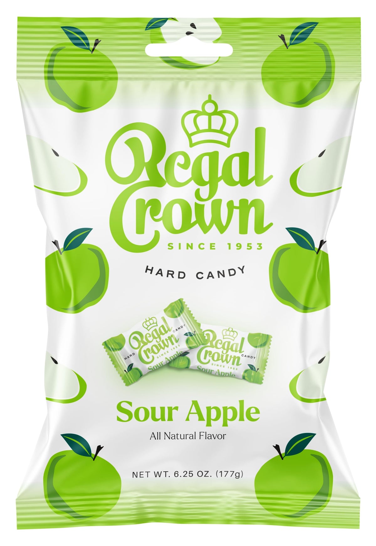 Regal Crown Roll Sour Cherry, 1.01 Ounce (Pack of 5), Sour Candy, The Hampton Candy Company