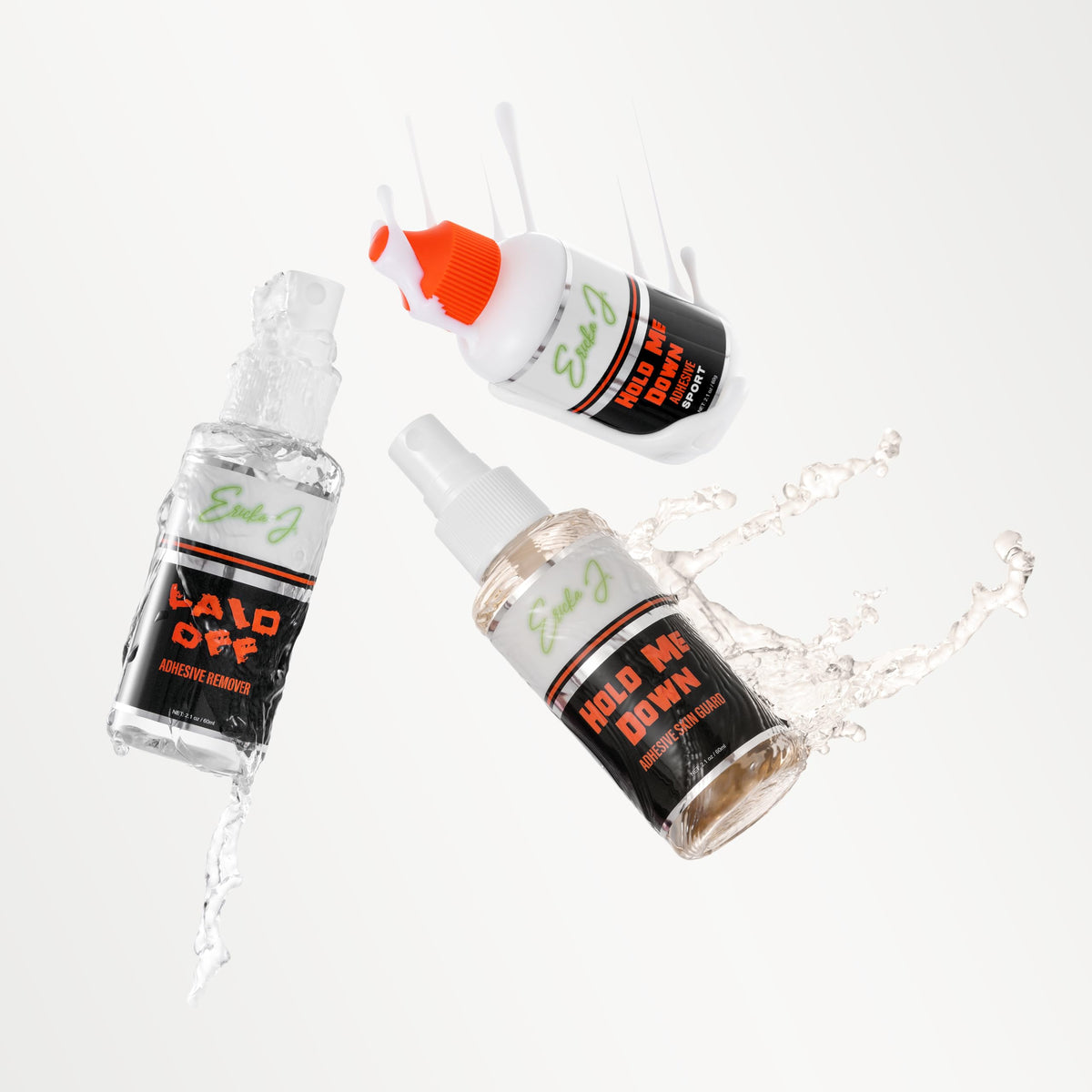 Ericka J. Lace Application System Trio Kit, Waterproof & Sweat Resistant