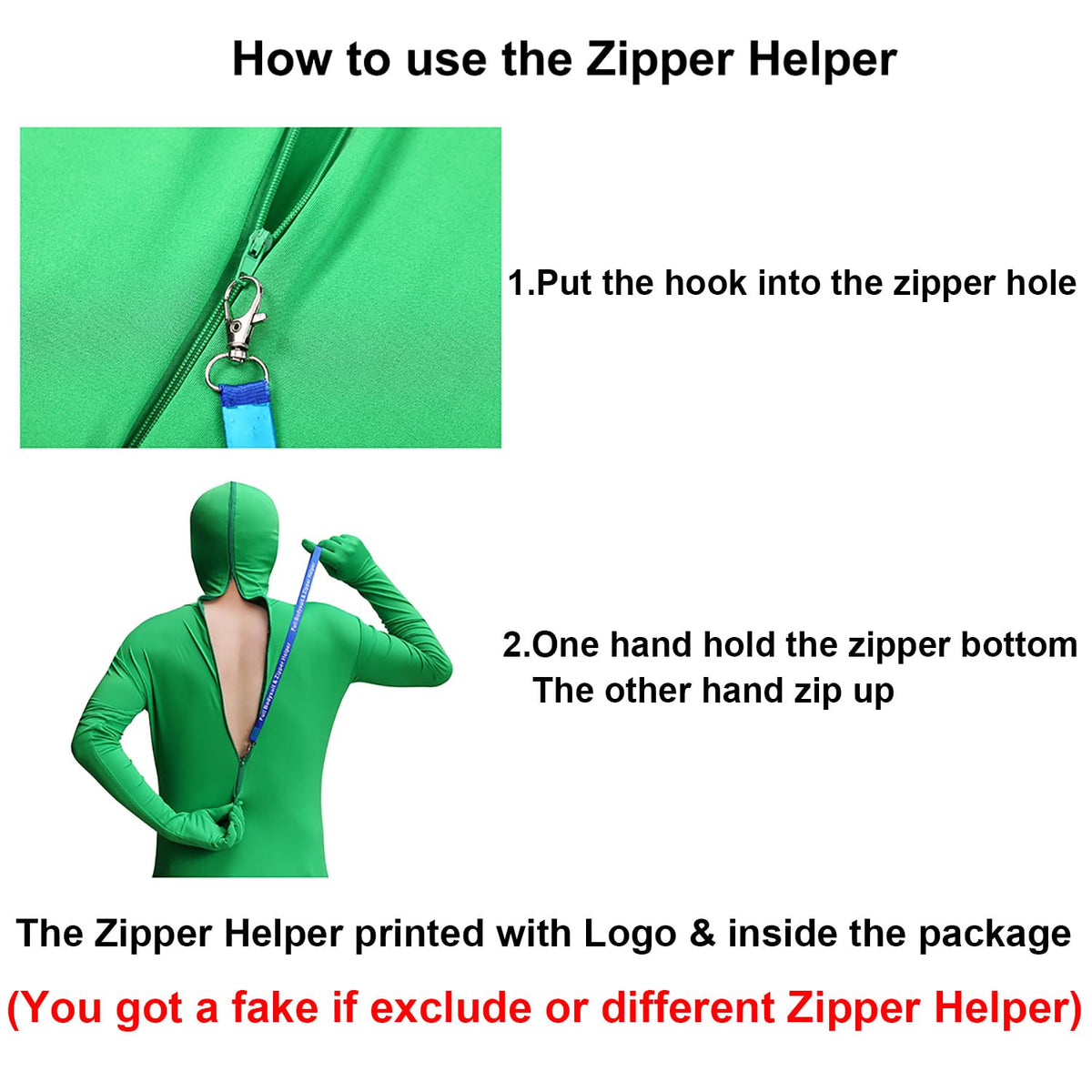Womens Full Bodysuit Without Hood Include Zipper Helper Stretchy Zentai Suit Halloween Costume Cosplay Outfit