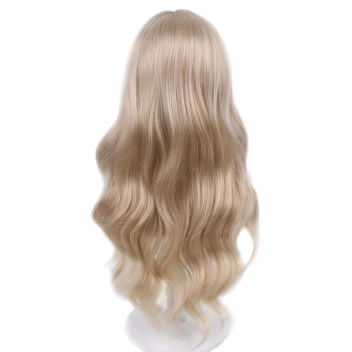 Long Pastel Wigs for Women Heat Resistant Hair Natural Wigs for Daily Cosplay Costume Party Carnival Purple-pink Gradient with Blue Highlights