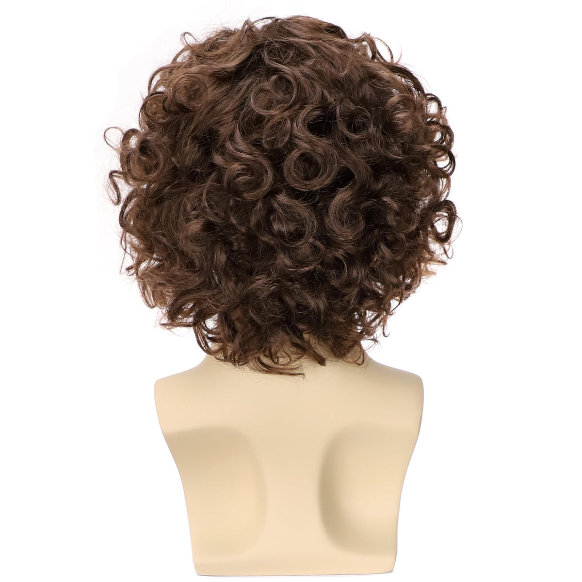 PORSMEER Mens Long Curly Rock N Roll Wig for Men Heavy Metal Rock Disco Hair for Rockstar, Halloween, Party, Retro Music Festival (Black)