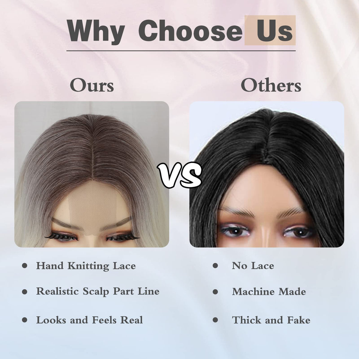 NAYOO 26 Inch Long Wavy Black Wig for Women, Middle Part Natural Looking Synthetic Wig, Heat Resistant Fiber Soft & Lightweight, Realistic Scalp Long Curly Wig for Daily Wear Party Cosplay