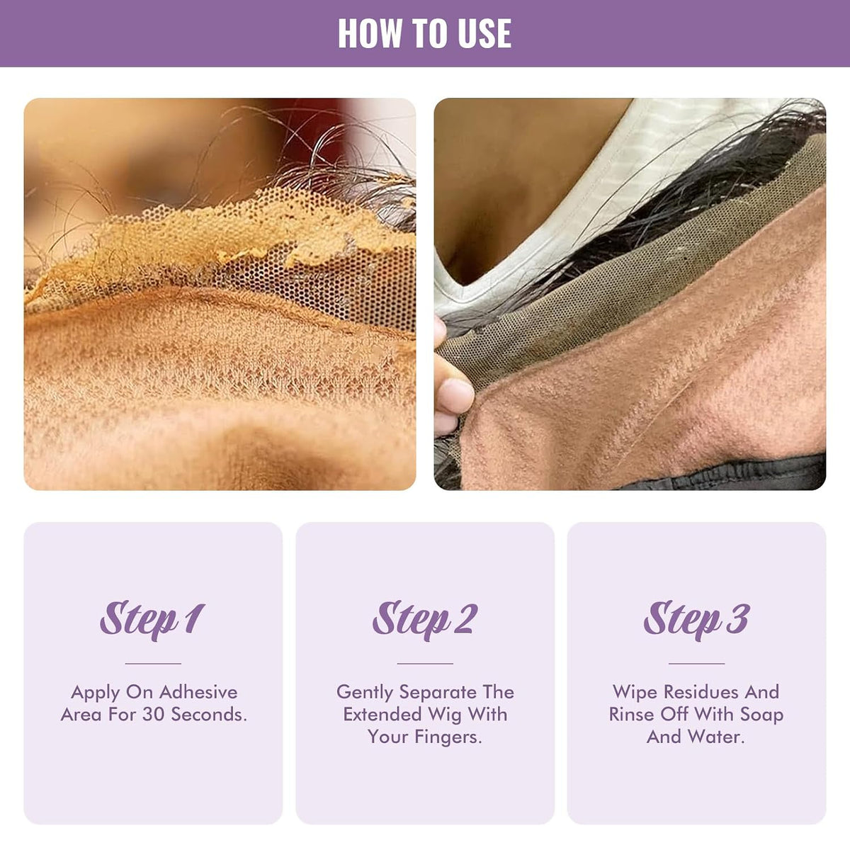 Dolahair Lace Glue Remover for Lace Wigs, Tape-in Extensions Remover, Double-Sided Extension Tape Remover