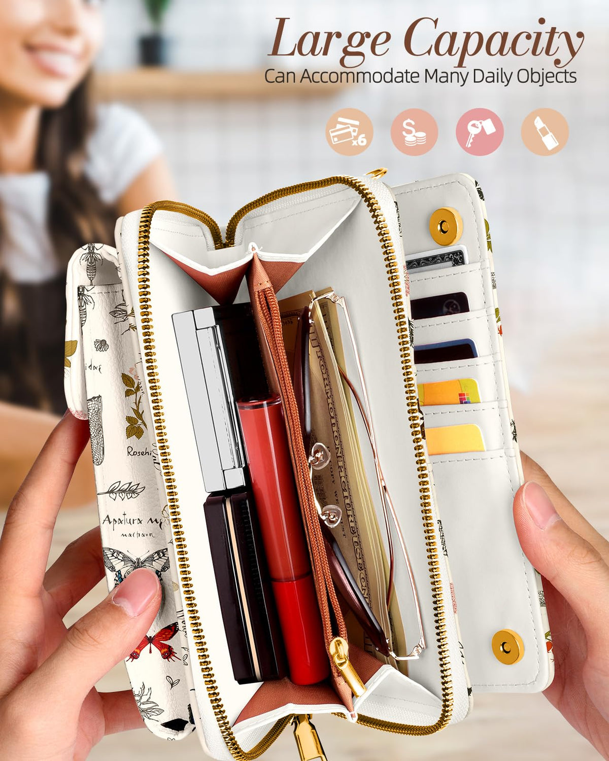 Miss Adola Leather Cell Phone Purse Crossbody Bag for Women