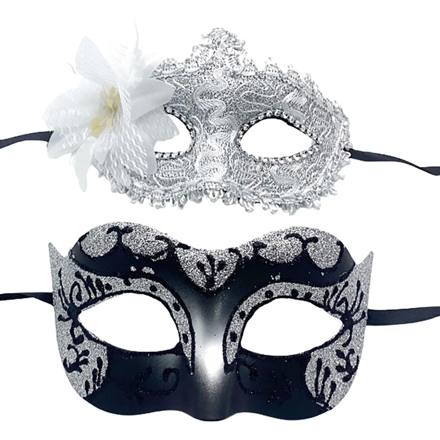 Masquerade Mask for Couples, Venetian Lace Masks for Women Men, Costume Mask for Party, Carnival
