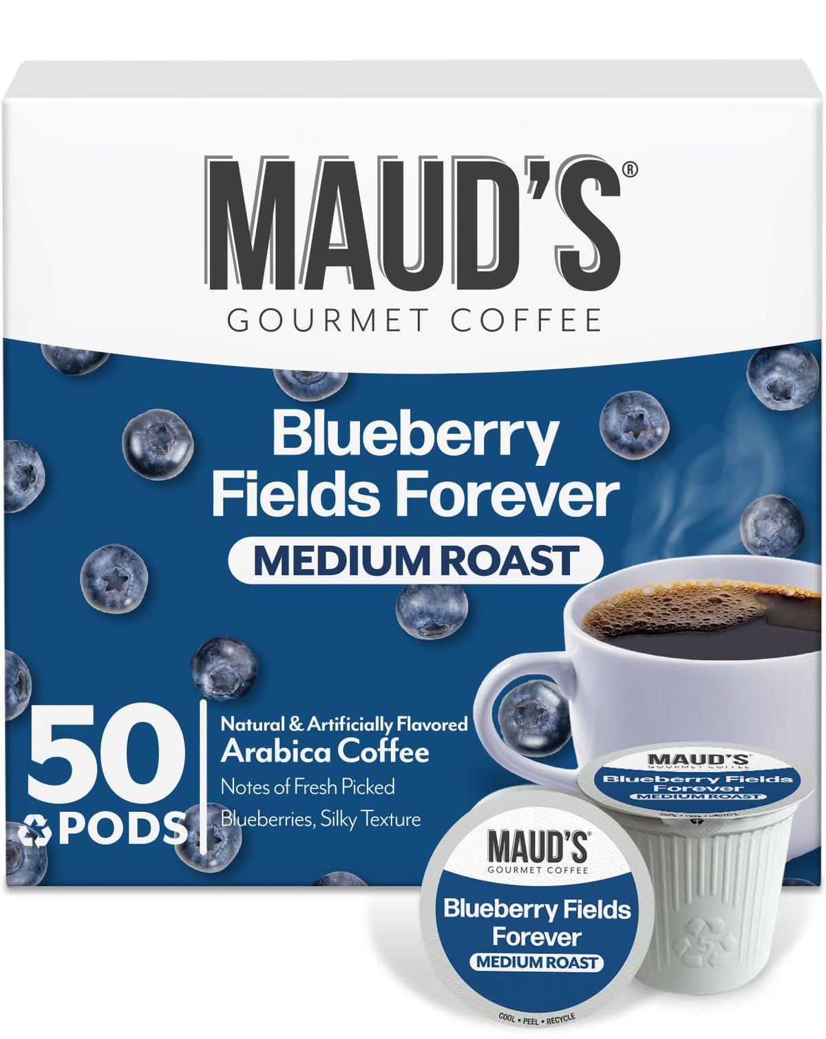 Maud's Cherry Flavored Medium Roast Coffee Pods, 18ct