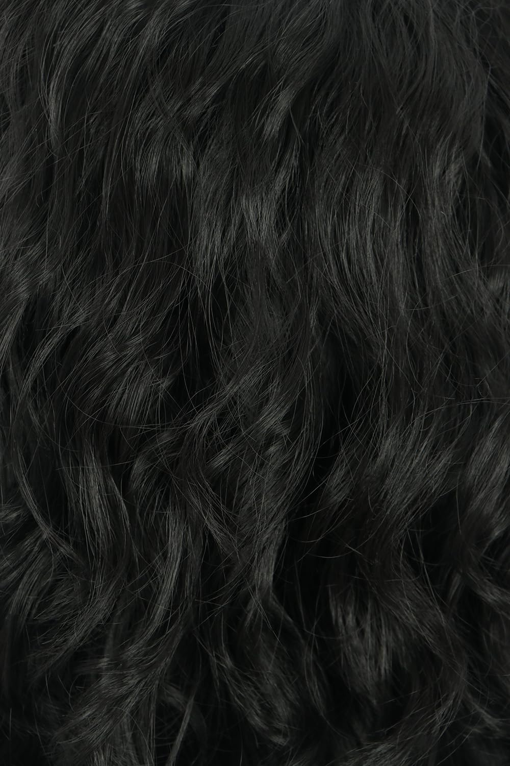 karlery California 70s 80s Rocker Wig Men Women Long Curly Dark Brown