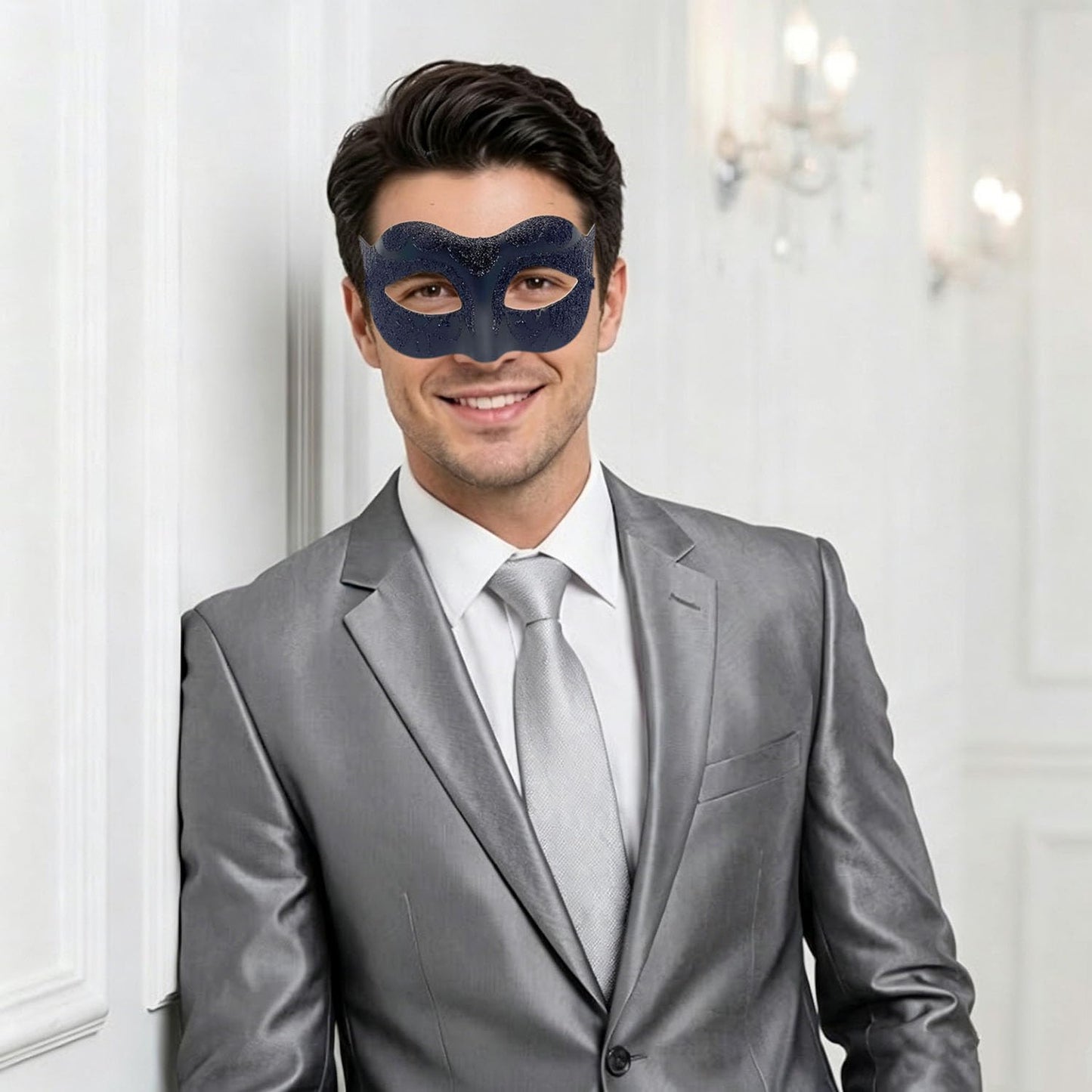 Masquerade Mask for Couples, Venetian Lace Masks for Women Men, Costume Mask for Party, Carnival