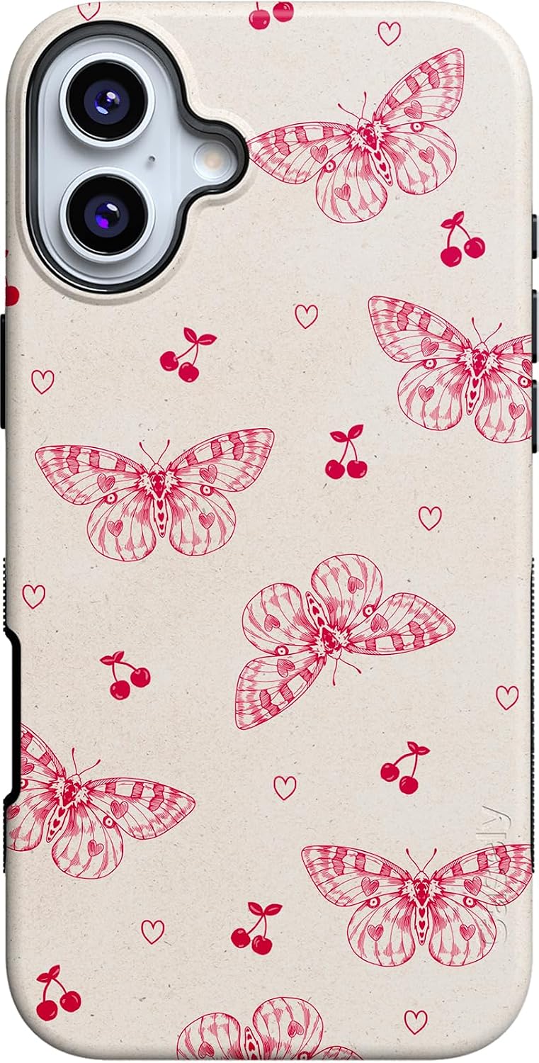 Casely iPhone 17 Air Case | Very Cherry | Painted Cherries | Bold Protective Design | MagSafe Compatible Design