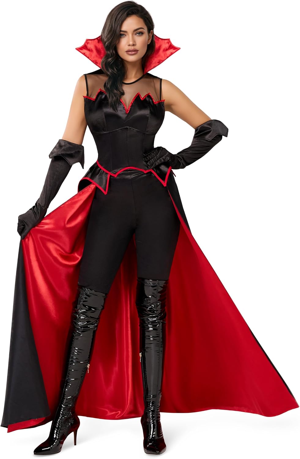Spooktacular Creations Halloween Vampire Costume Women Dress Dracula, Adult Female Vampire Costume for Halloween 2026