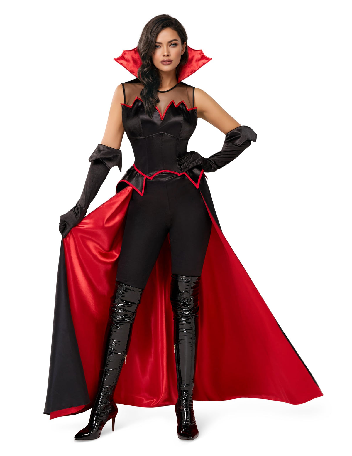 Spooktacular Creations Halloween Vampire Costume Women Dress Dracula, Adult Female Vampire Costume for Halloween 2026