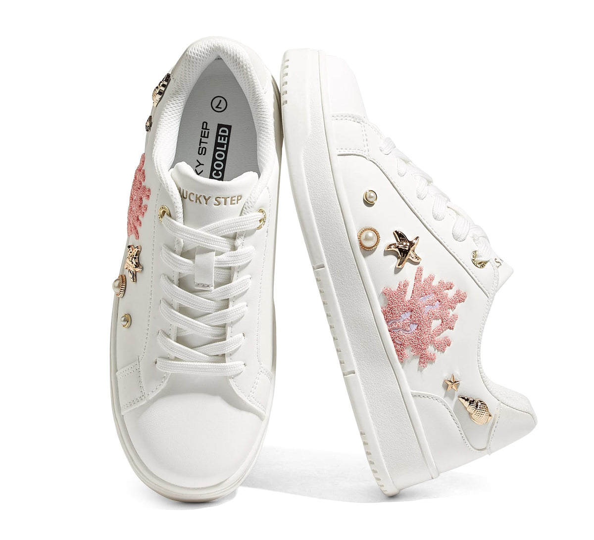 LUCKY STEP Women's Printed Fashion Sneakers