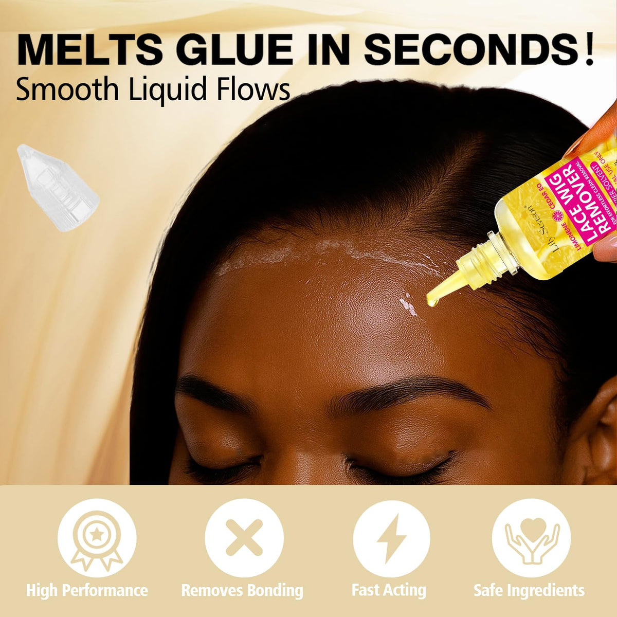 Wig Glue Kit Set of 3, Waterproof with Firm Hold