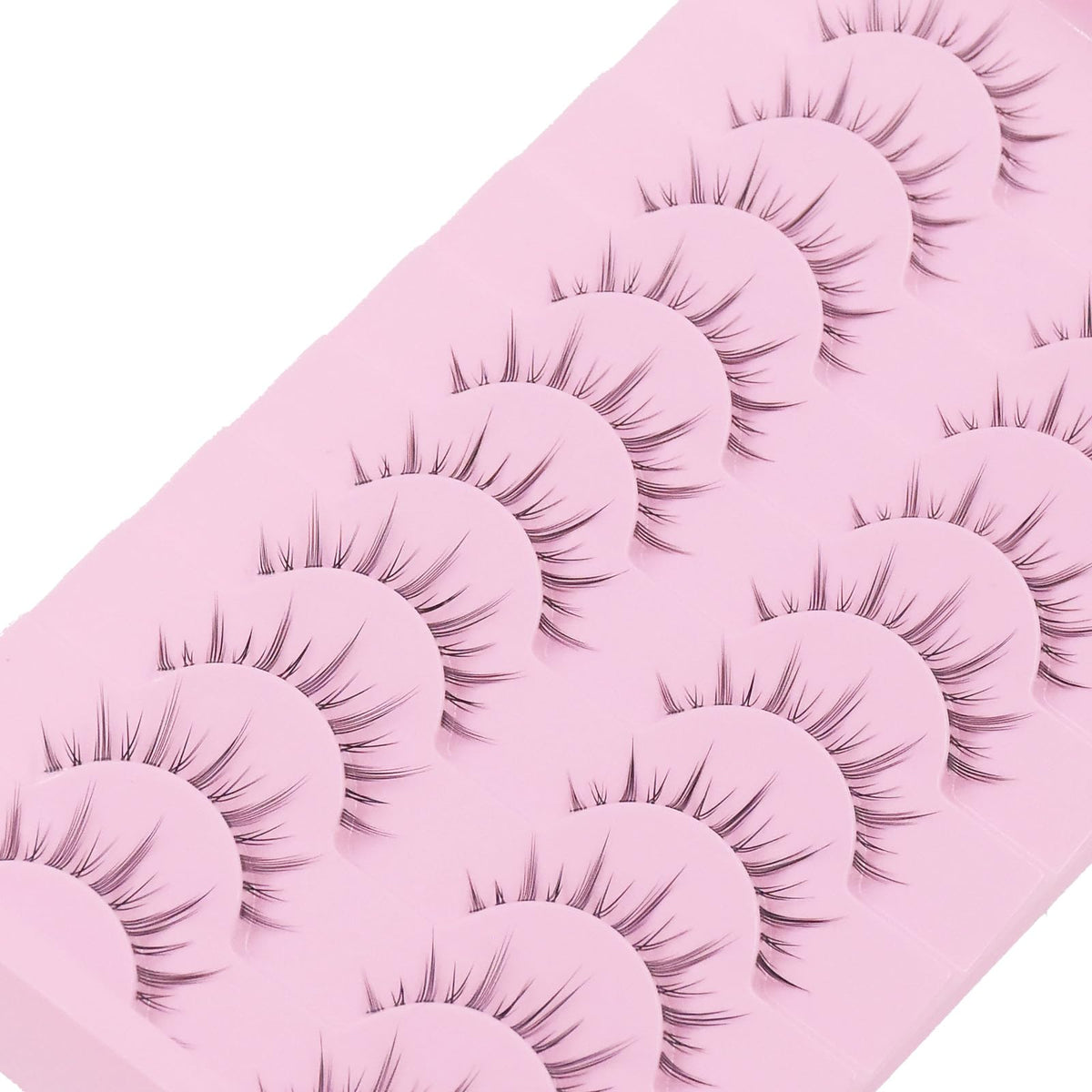 10 Pairs Manga Lashes Anime Cosplay Lashes Spiky Manga Style Lashes Janpanese 16mm Extension Natural Manhua Doll Eye Lashes Halloween/Party Makeup Look by AUGENLI (A3)