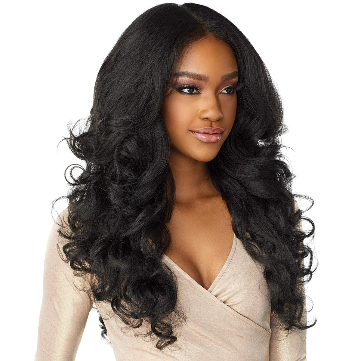 Sensationnel What Lace 13x6 Wig-Latisha, 1 JETBLACK