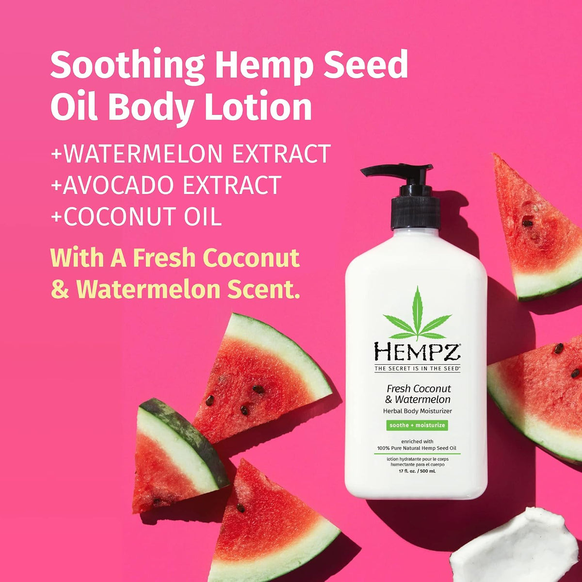 Hempz Dark Red Cherries Moisturizing Body Lotion - 17 Fl Oz
