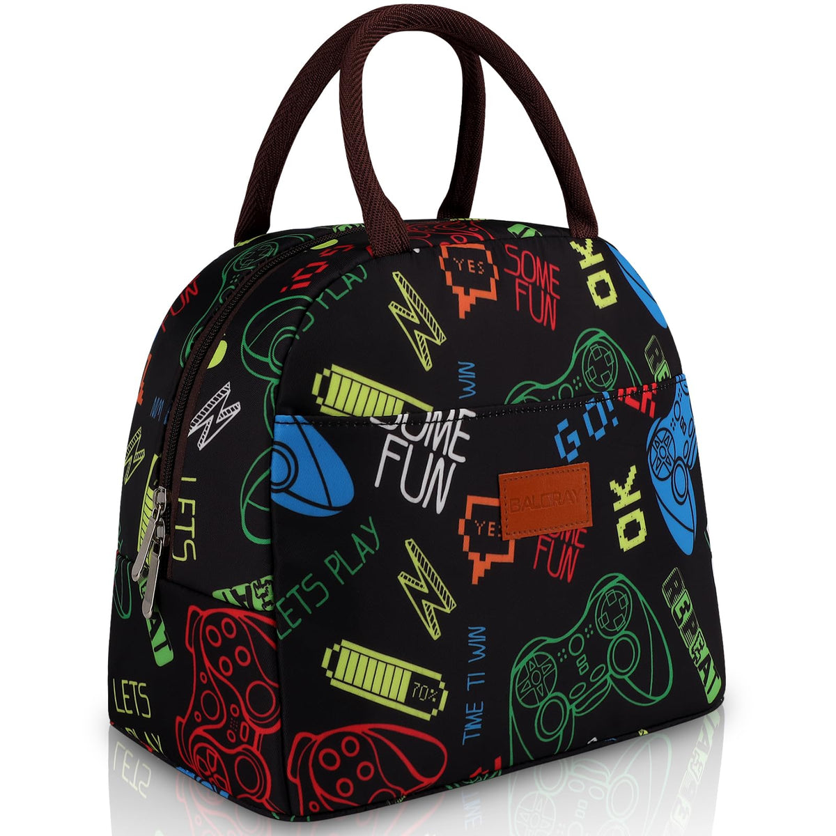 BALORAY Lunch Bag for Women Men Adult Lunch Box (Cherry), M
