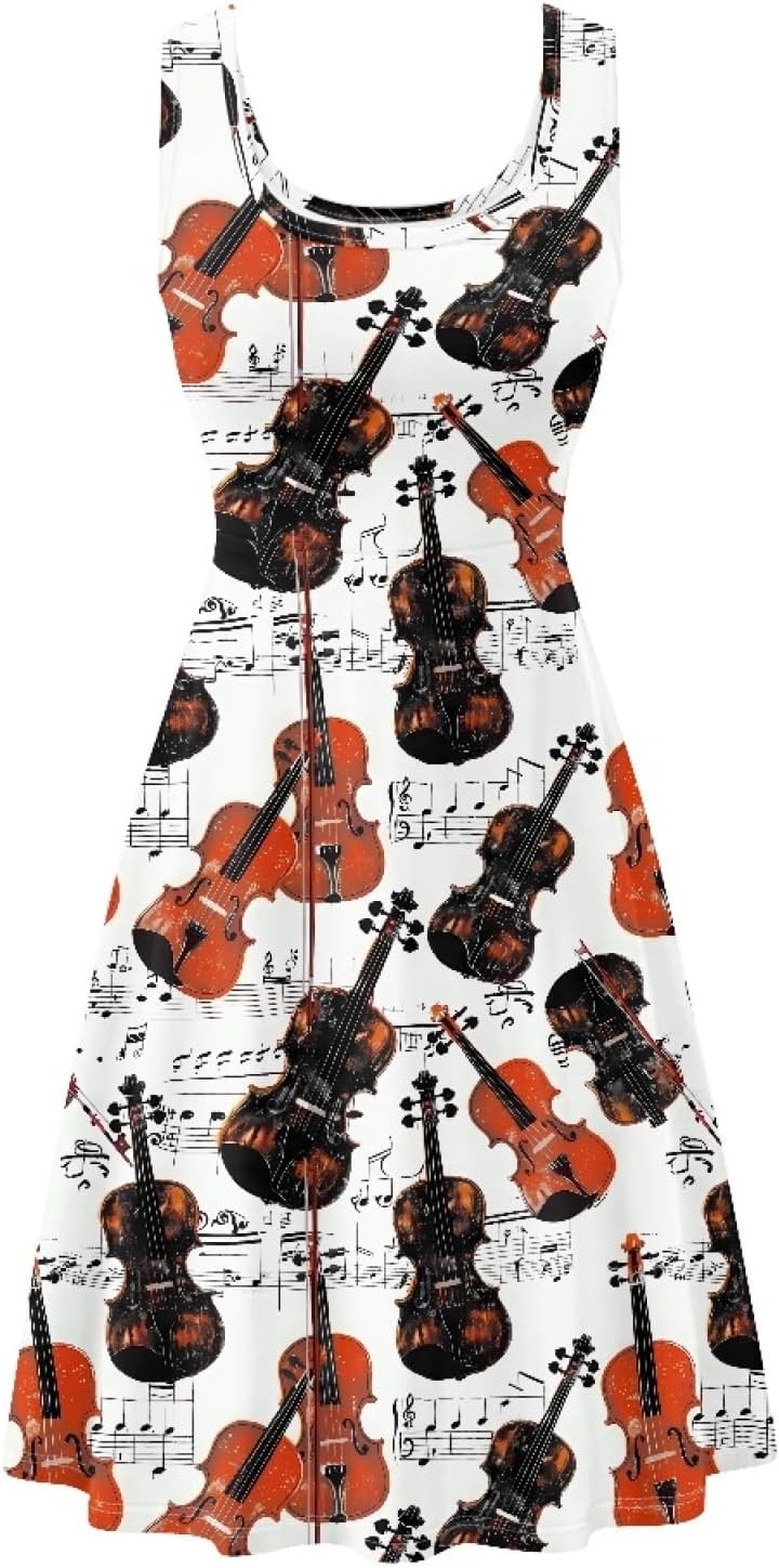 KiuLoam Women's Casual Sleeveless A-Line Dresses Tank Top Sundresses Dress with Pockets XS - 4XL