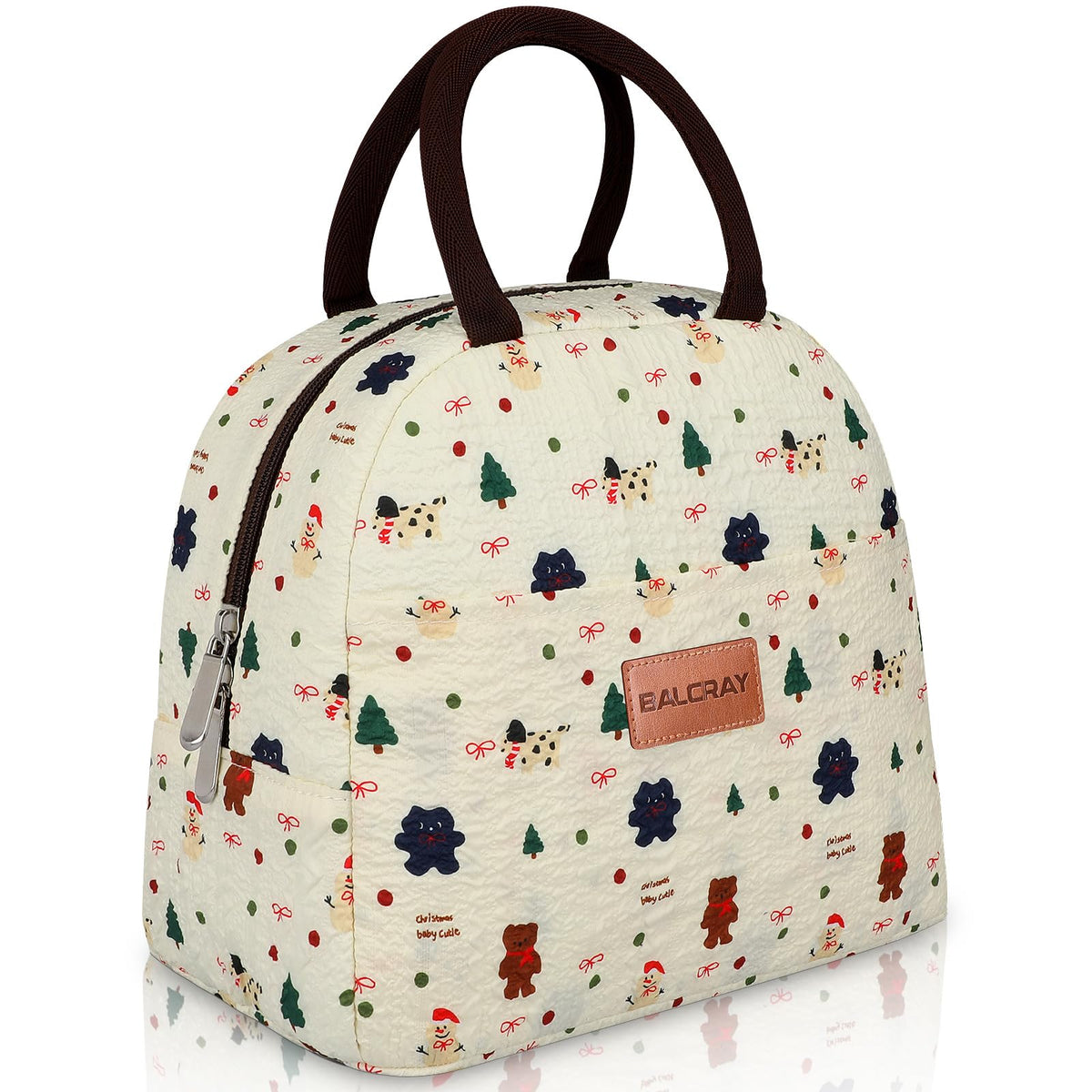 BALORAY Lunch Bag for Women Men Adult Lunch Box (Cherry), M