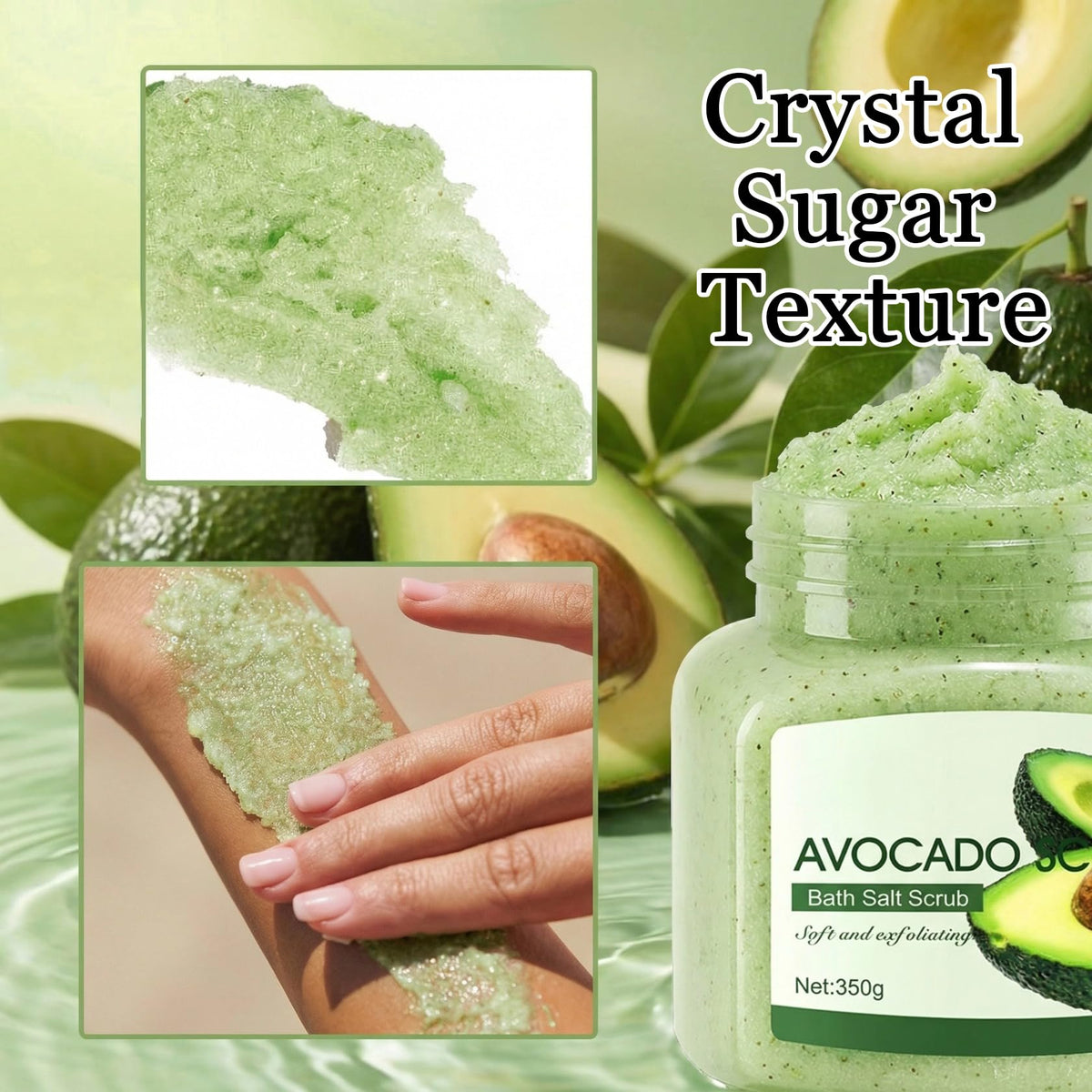 Cherry Body Exfoliator, Deep Cleaning Exfoliating Body Scrub, Moisturizing Nourishing Salt Rose Body Scrub, 350 g